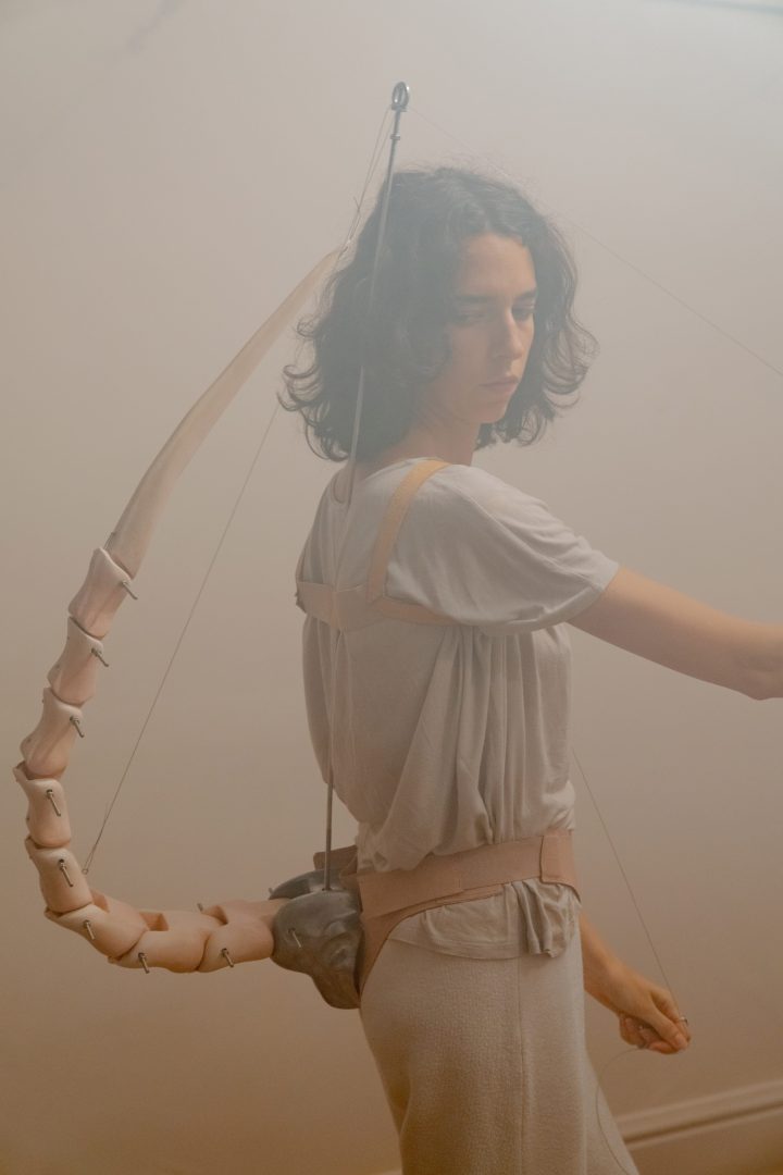 Liao Wen, I Swallow the Tide to Light Up…, 2024. Live performance at Capsule Venice, 11 min. Courtesy of the Artist and Capsule. Photo by Riccardo Banfi.