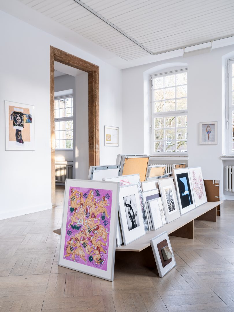 Artothek. Installation view, Kunstverein Bielefeld. Photo: Fred Dott.