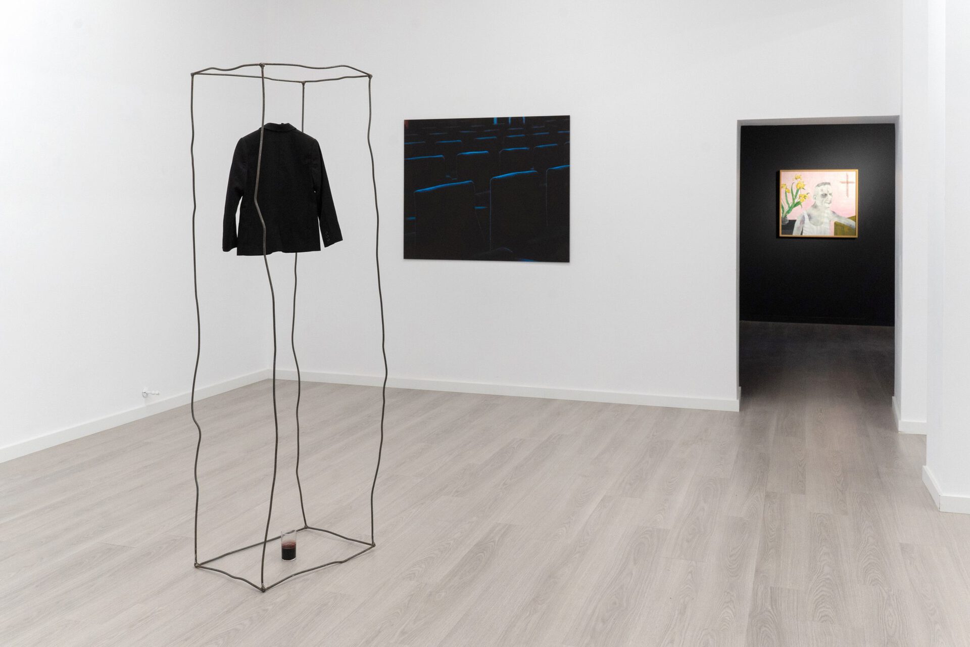 Exhibition view. Background: Lea Rasovszky. Foreground: Michele Bressan. Photo credit: infi.ro