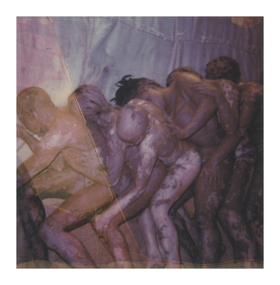 Yacine Tilala Fall, Un Lien (A Link) documentation: Contraction, 2019, polaroid photographed by Maxwell Harvey Young, 21" x 18"