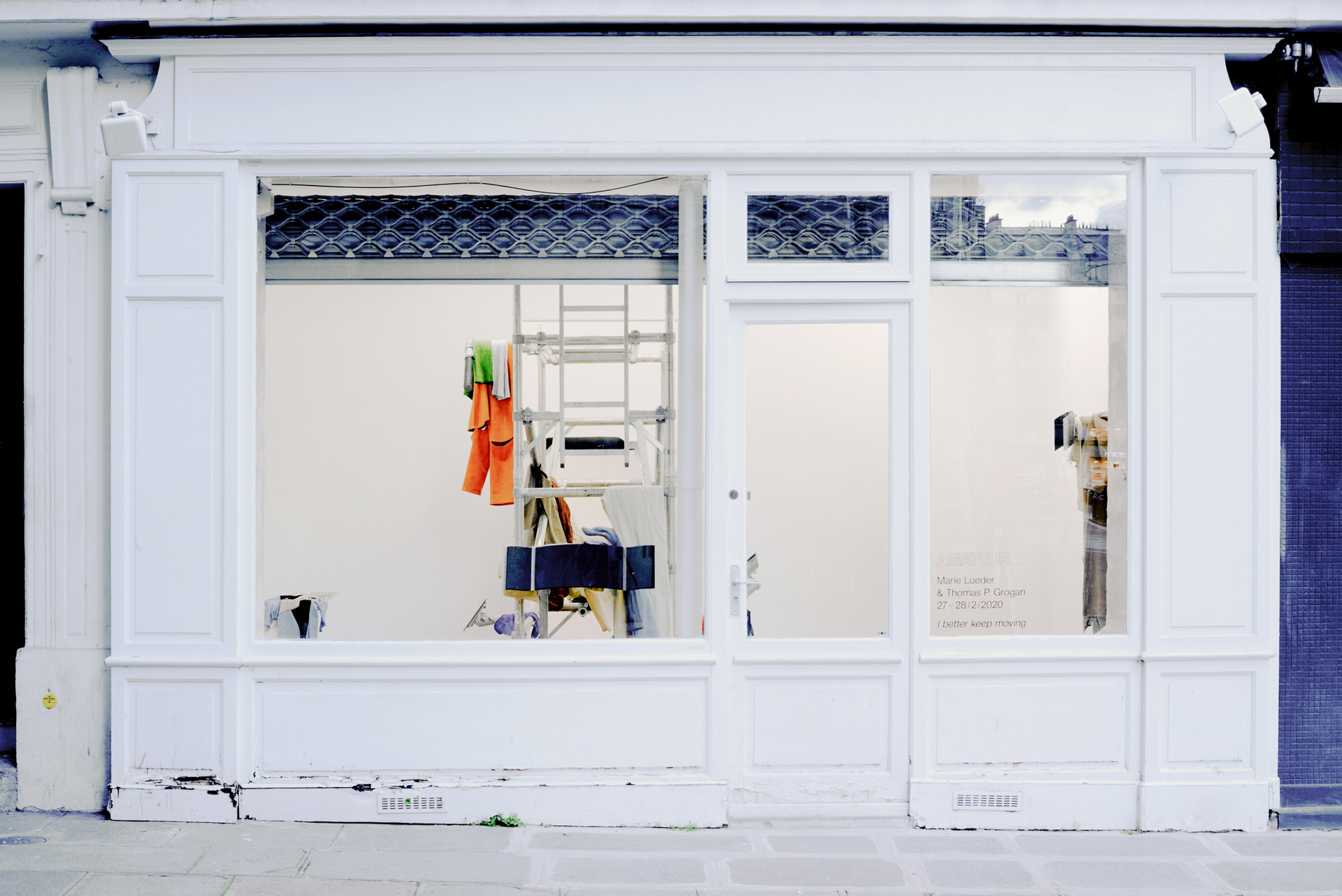 Marie Lueder & Thomas P. Grogan, Gallery Overview, Leather, Nylon, Cotton, Galvanised Steel, Aluminium, Rubber, Foam, Polyethylene.