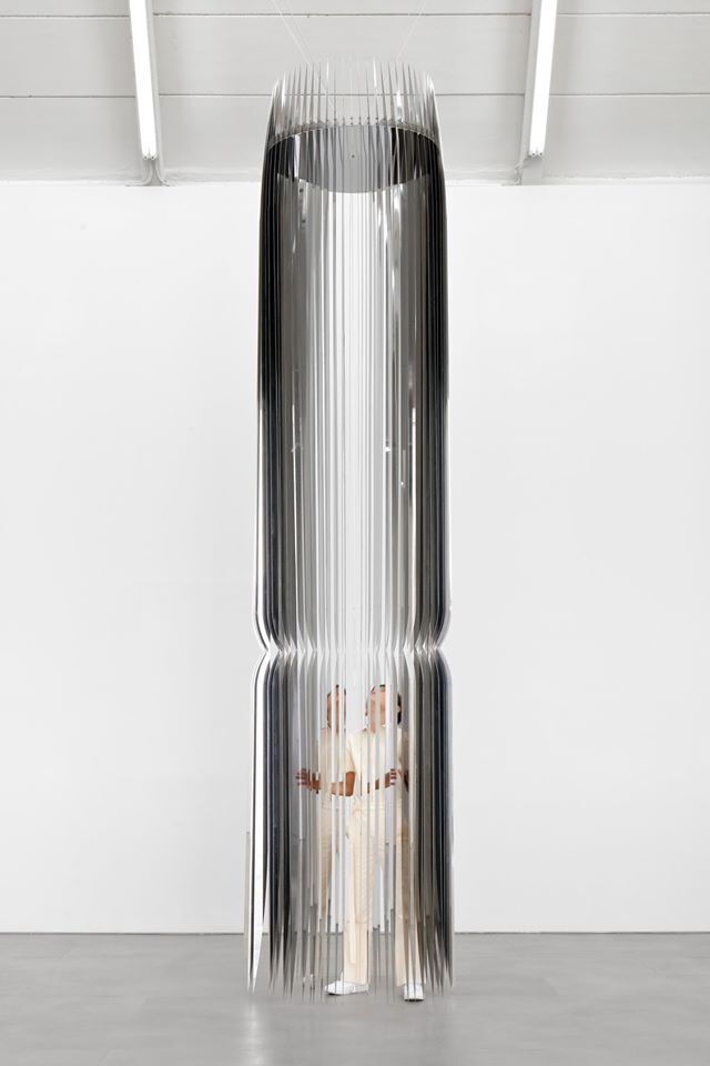 Tarik Kiswanson, Father Form, 2017 Steel, 425 x 97 x 97 cm