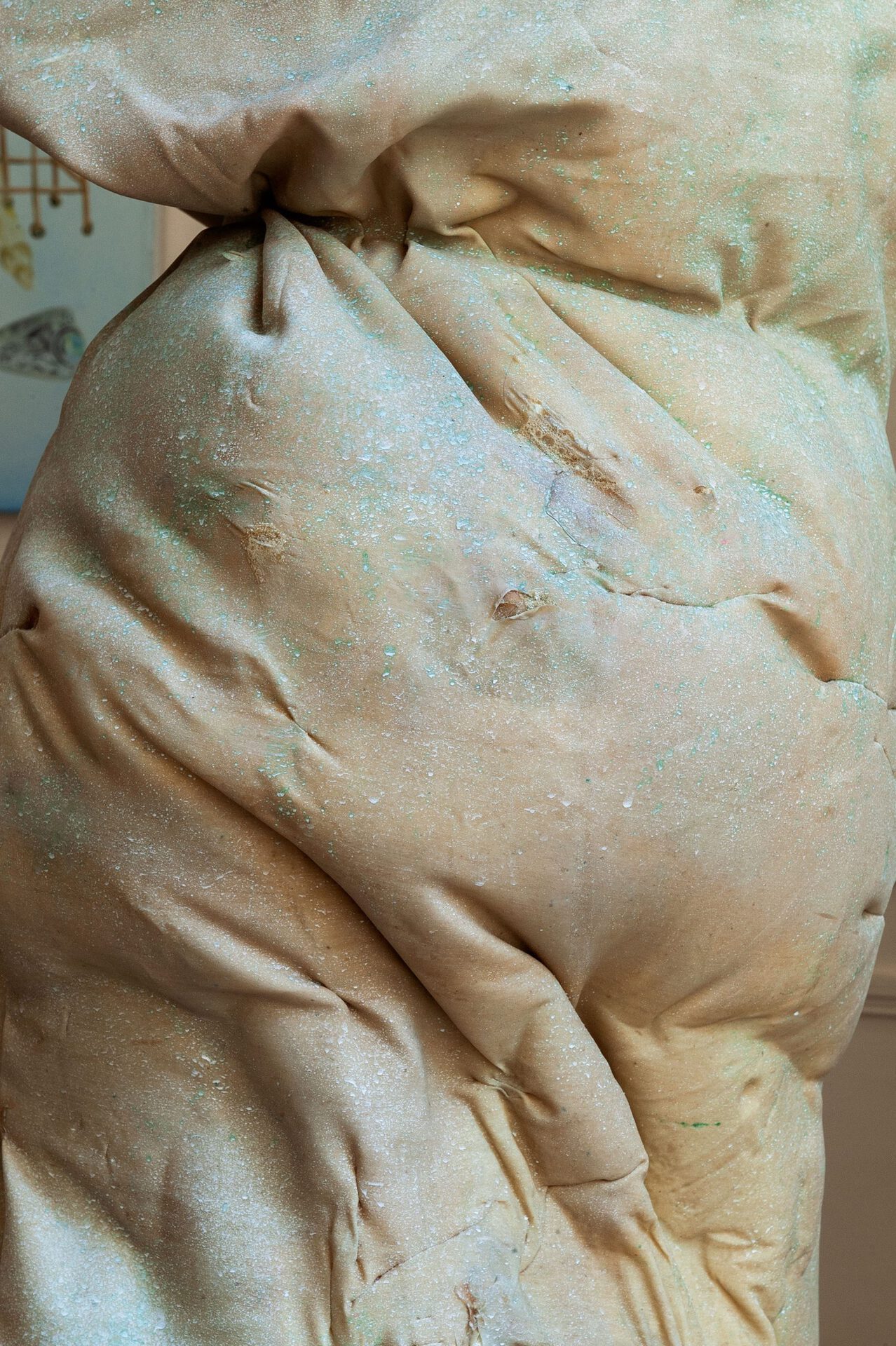 Sophie Varin, "The Intruders": Wounded baker, 2019, latex, expandable foam, pigments