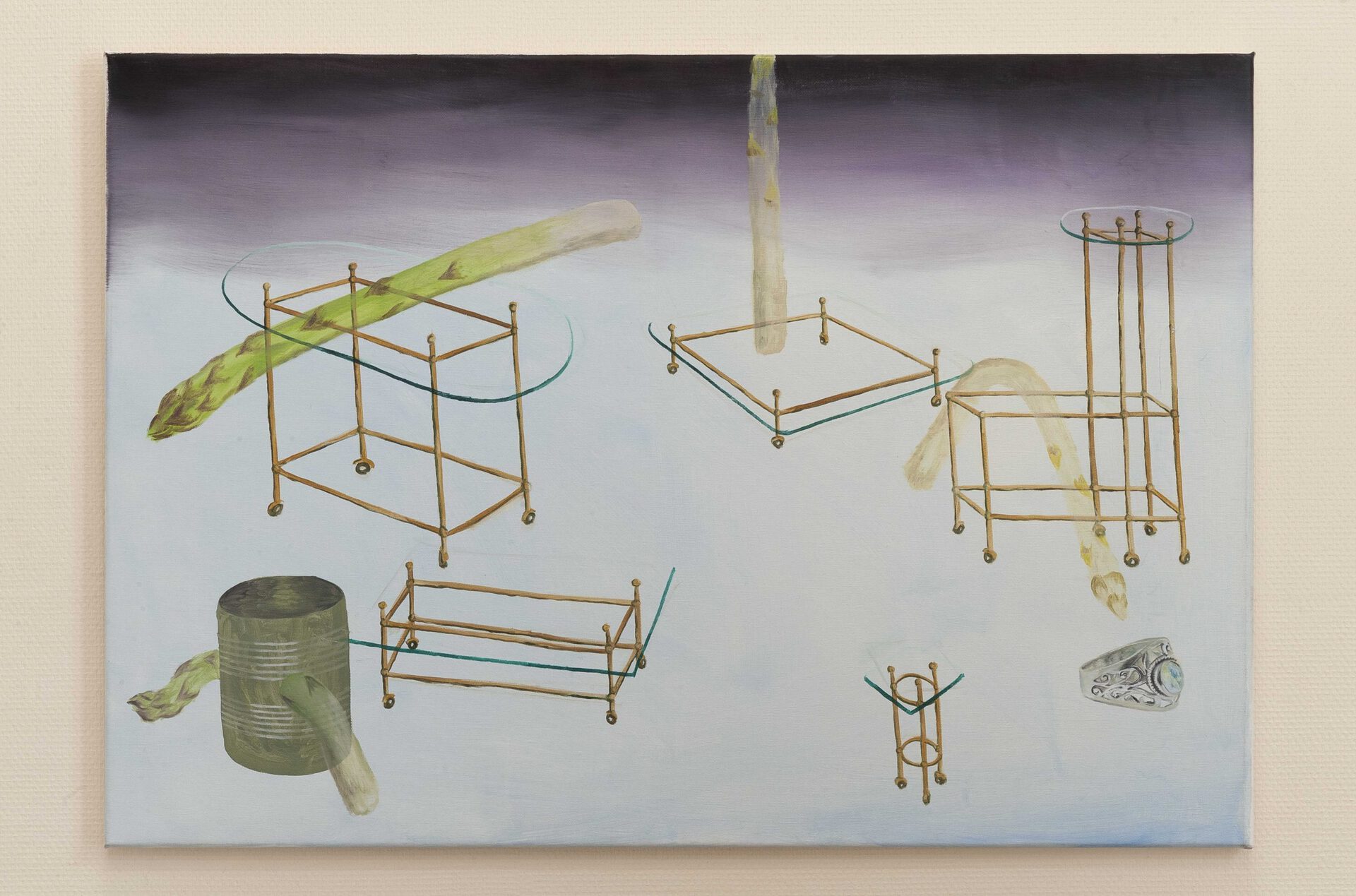 Alison Yip, with every few turns, a sigh (soft horoscope), 2019, oil on canvas