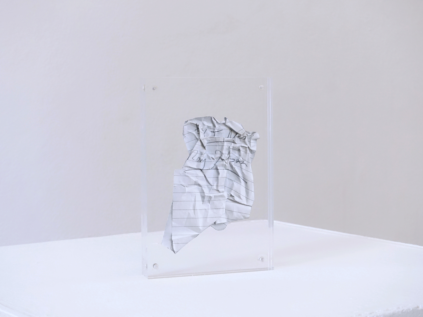 Marta Galmozzi, Untitled (2018), photograph, plexiglass frame, installation view. Courtesy of the artist and PVC