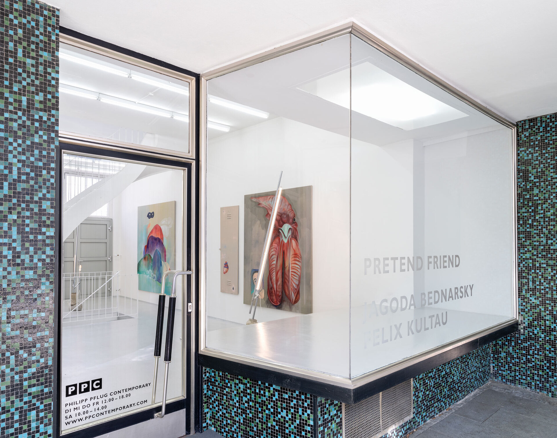 pretend friend, Jagoda Bednarsky & Felix Kultau accompanied by Miriam Bettin at Philipp Pflug Contemporary