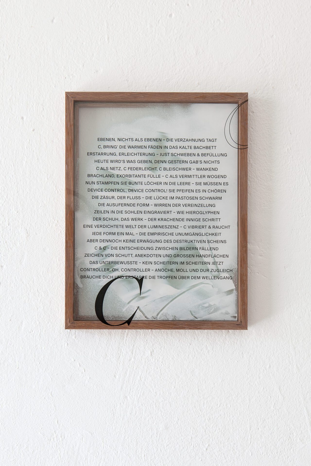 Oliver Kowacz, C, 2020, print on pvc, acrylic, frame, 20 x 27 cm