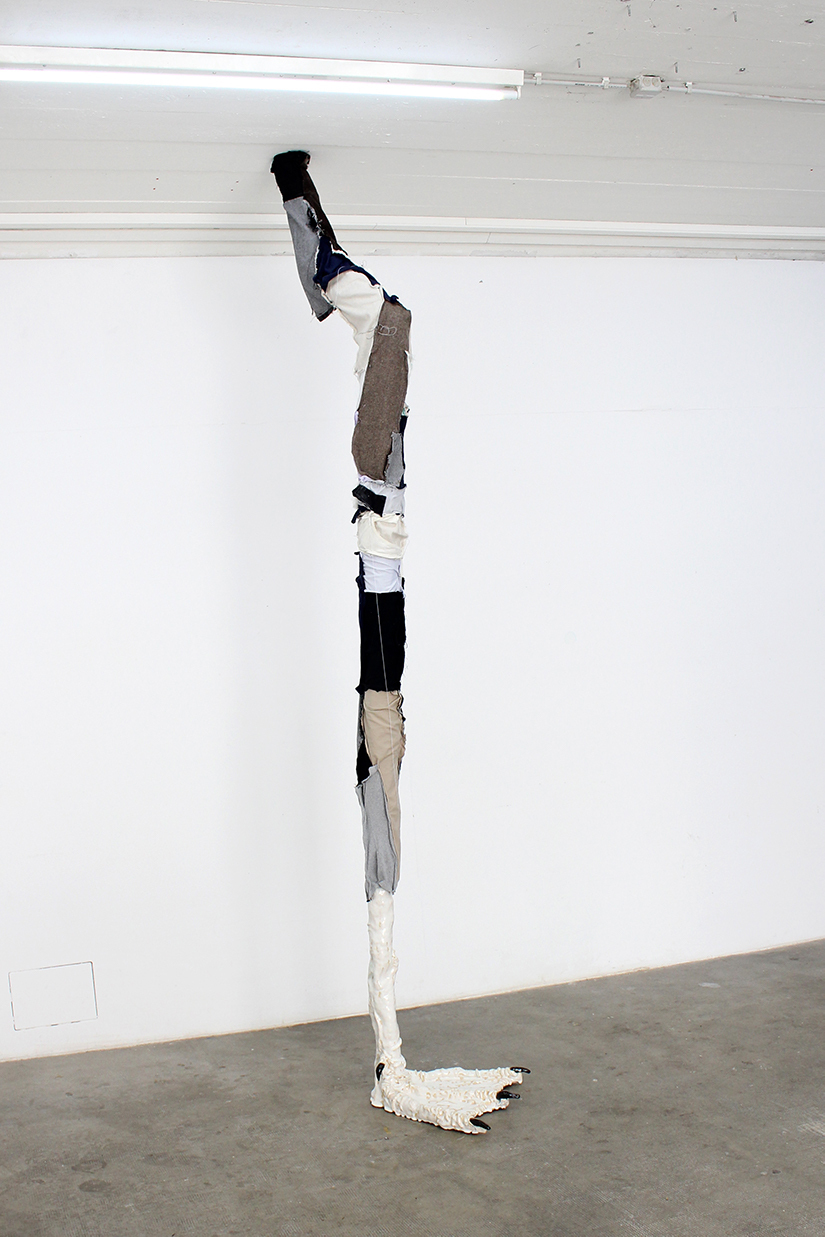 Illana Winderickx, Possible Flirts, 2020, Ceramics, textiles and xps foam, 320cm x 60cm x 50cm