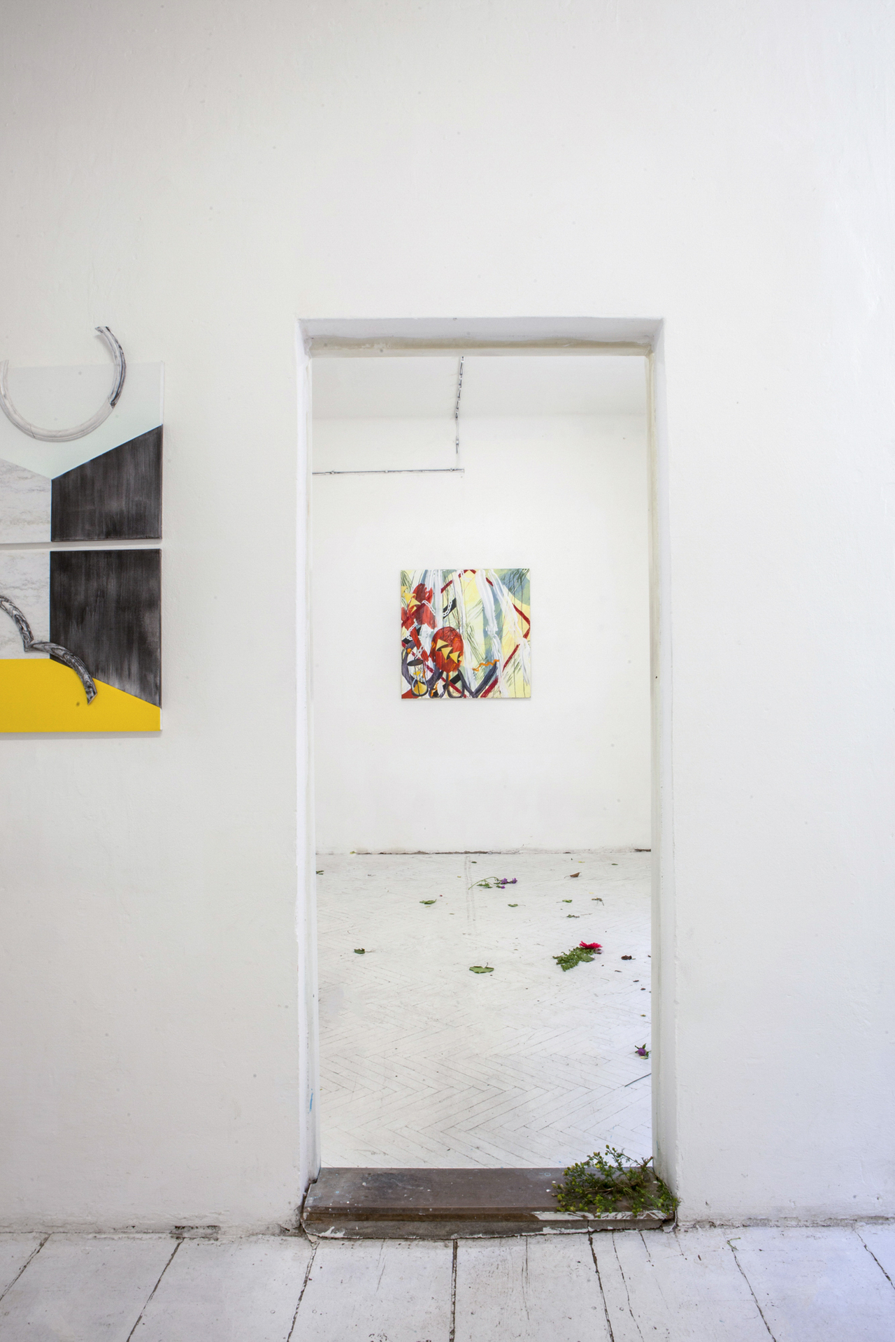 Markéta Jáchimová, Raum VII Yellow, 2018 and Gabriela Těthalová, Chains of Time, 2020