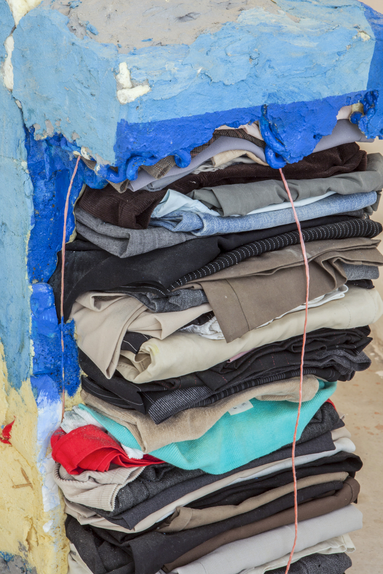 Julius Reichel, Trausers Travel Pack: Concrete Blue Motion Version, 2016 (detail)