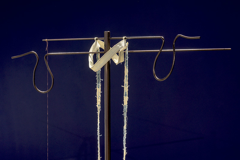 Karen Kraven, Three Spool Stand, 2020 (detail)