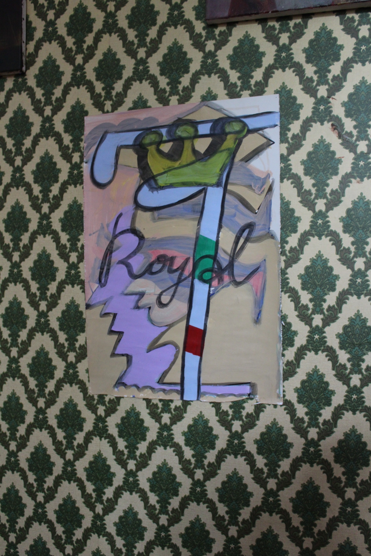 Ines Claus Royal (2020) Mixed media sur papier 38 x 55cm