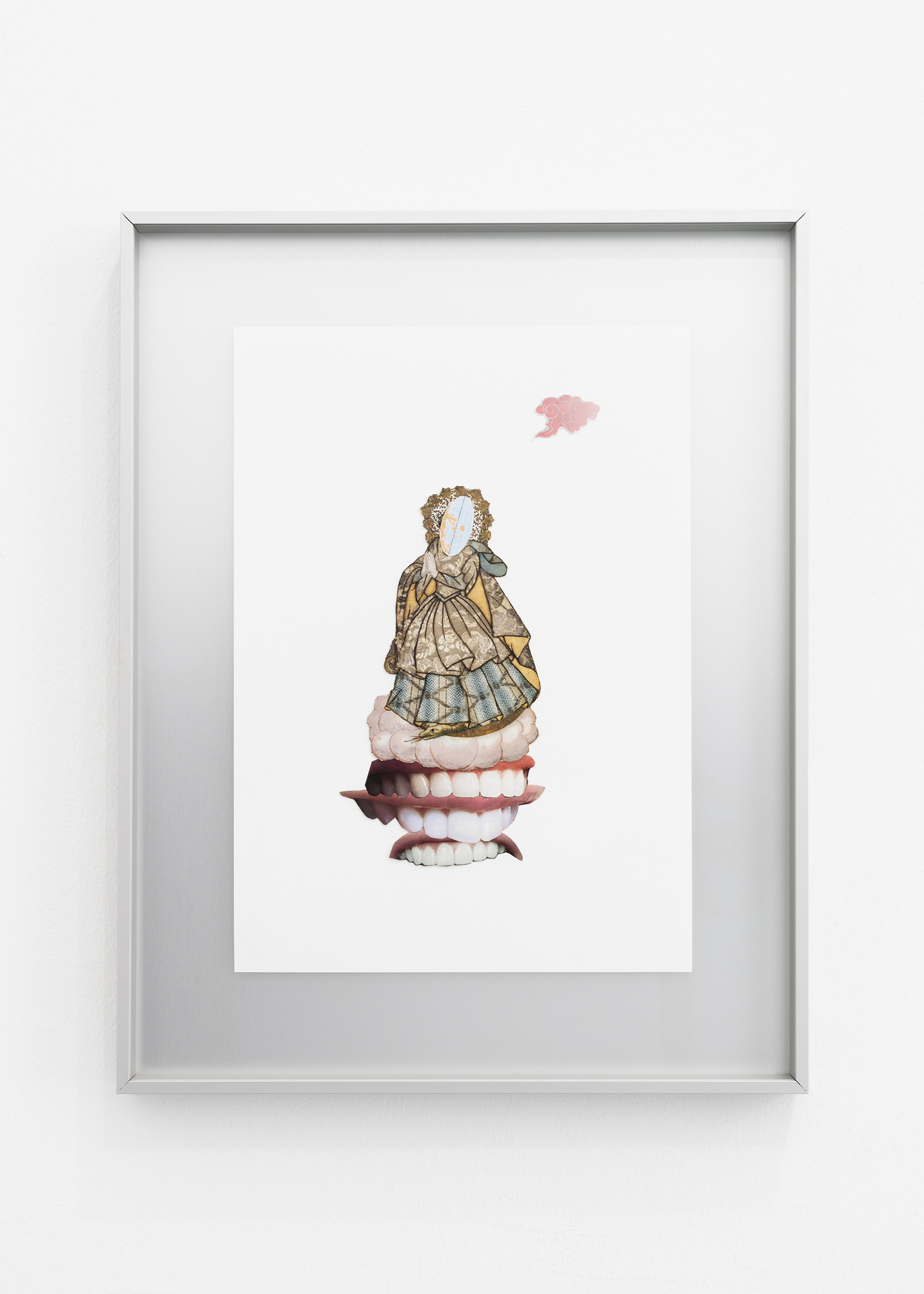 Christian Theiß, "untitled", collage, framed, 42 x 29,7 cm, 2020