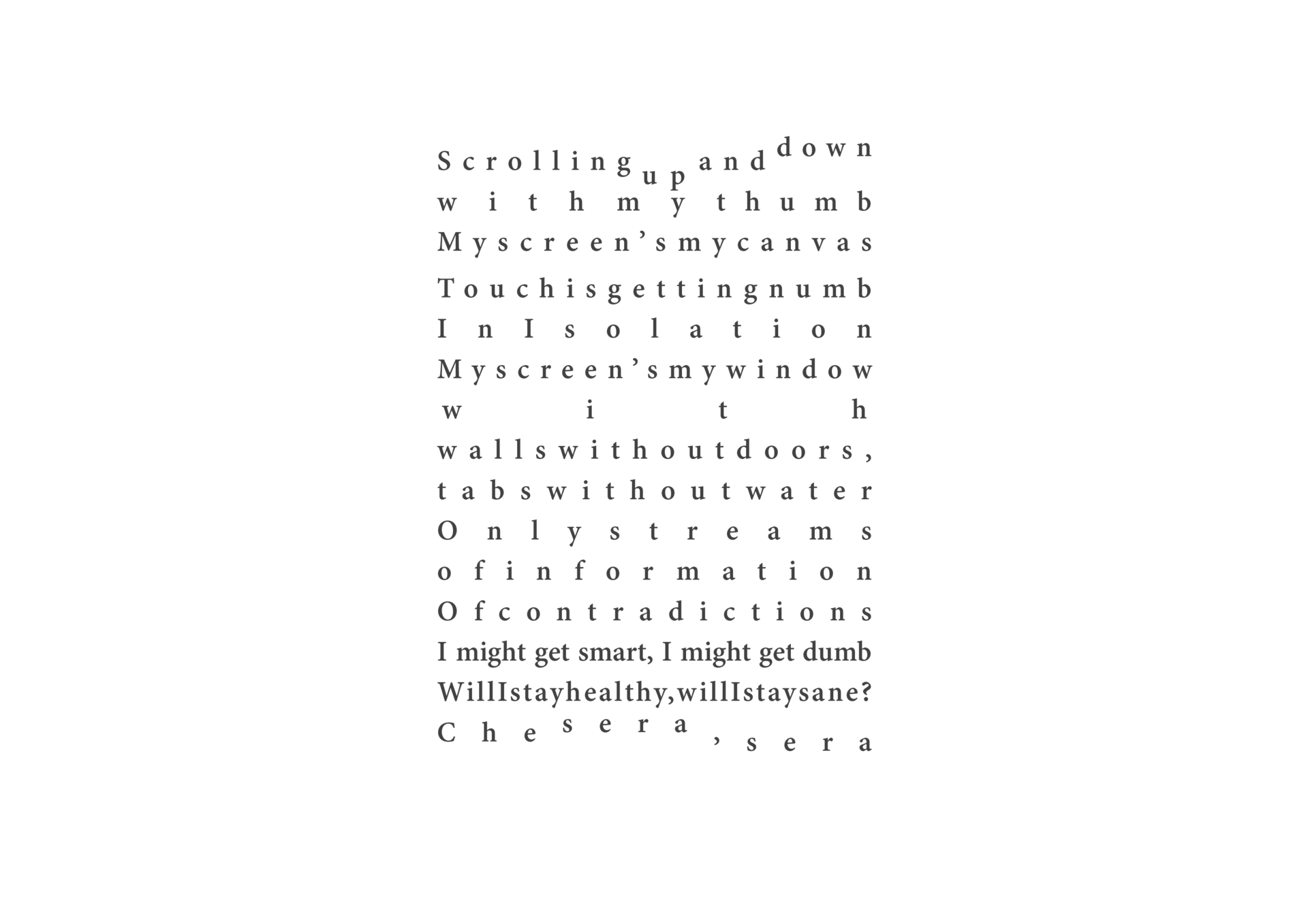 poem by Dina Rosenhek