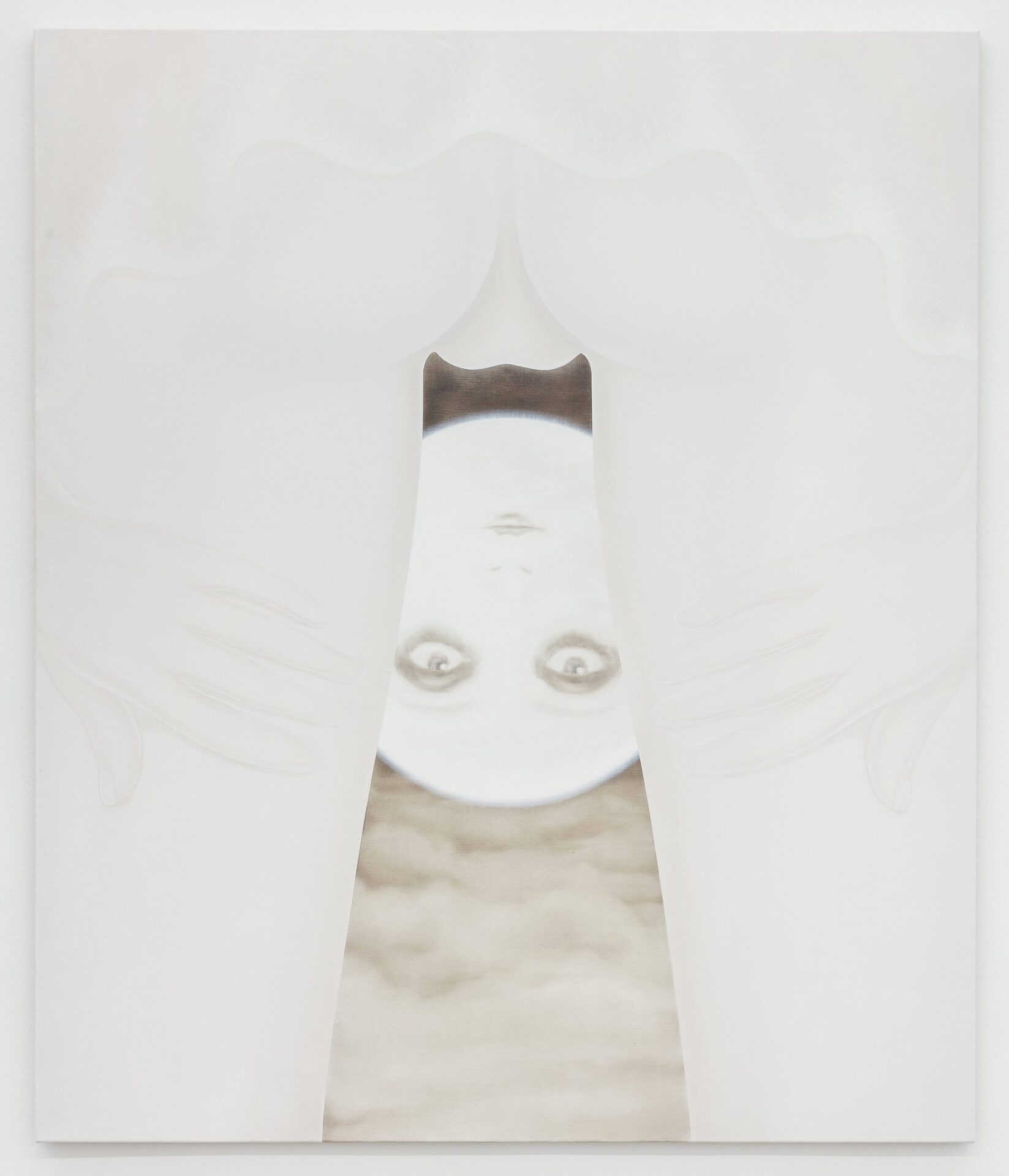 Melanie Ebenhoch, tschüss - bye bye, 2020, oil on canvas 150 x 127 cm