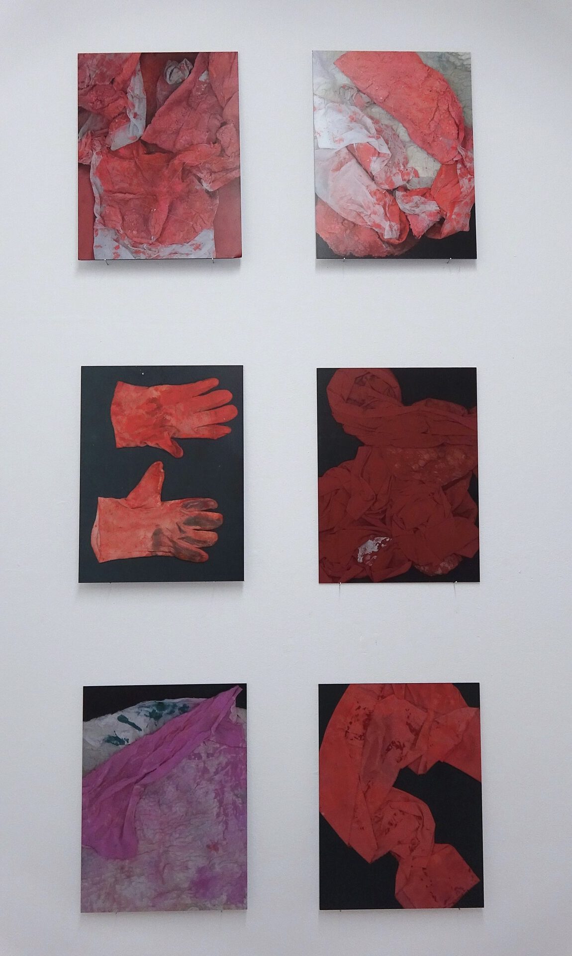 Monika Dorniak, The Human Anatomy Is Adorning Itself, 2009, textile scan print on alu dibond, 120 x 60 x 4 cm