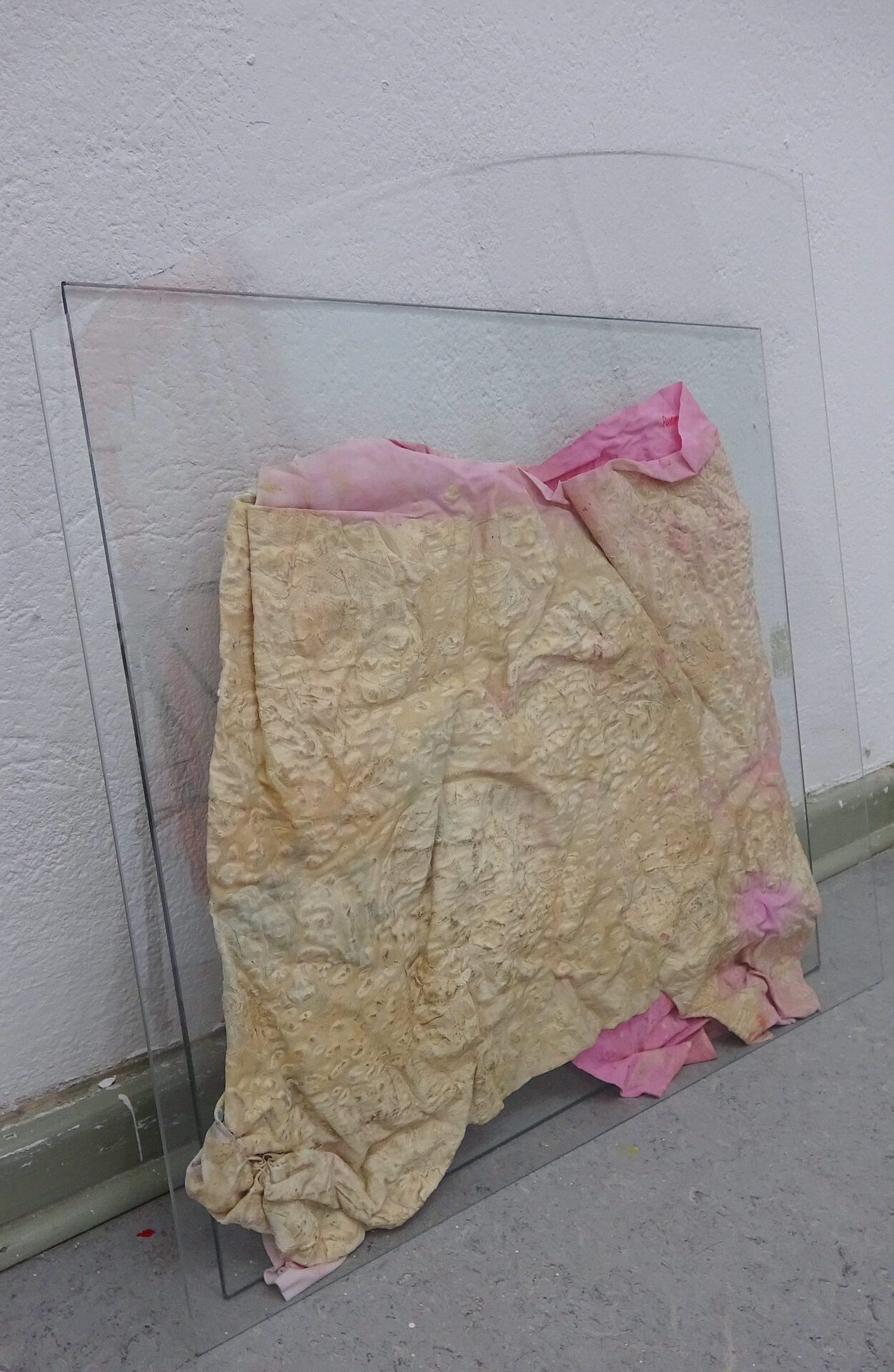 Monika Dorniak, The Human Anatomy Is Adorning Itself, 2009, acryl on textile with glass, 47 x 37 x 4 cm