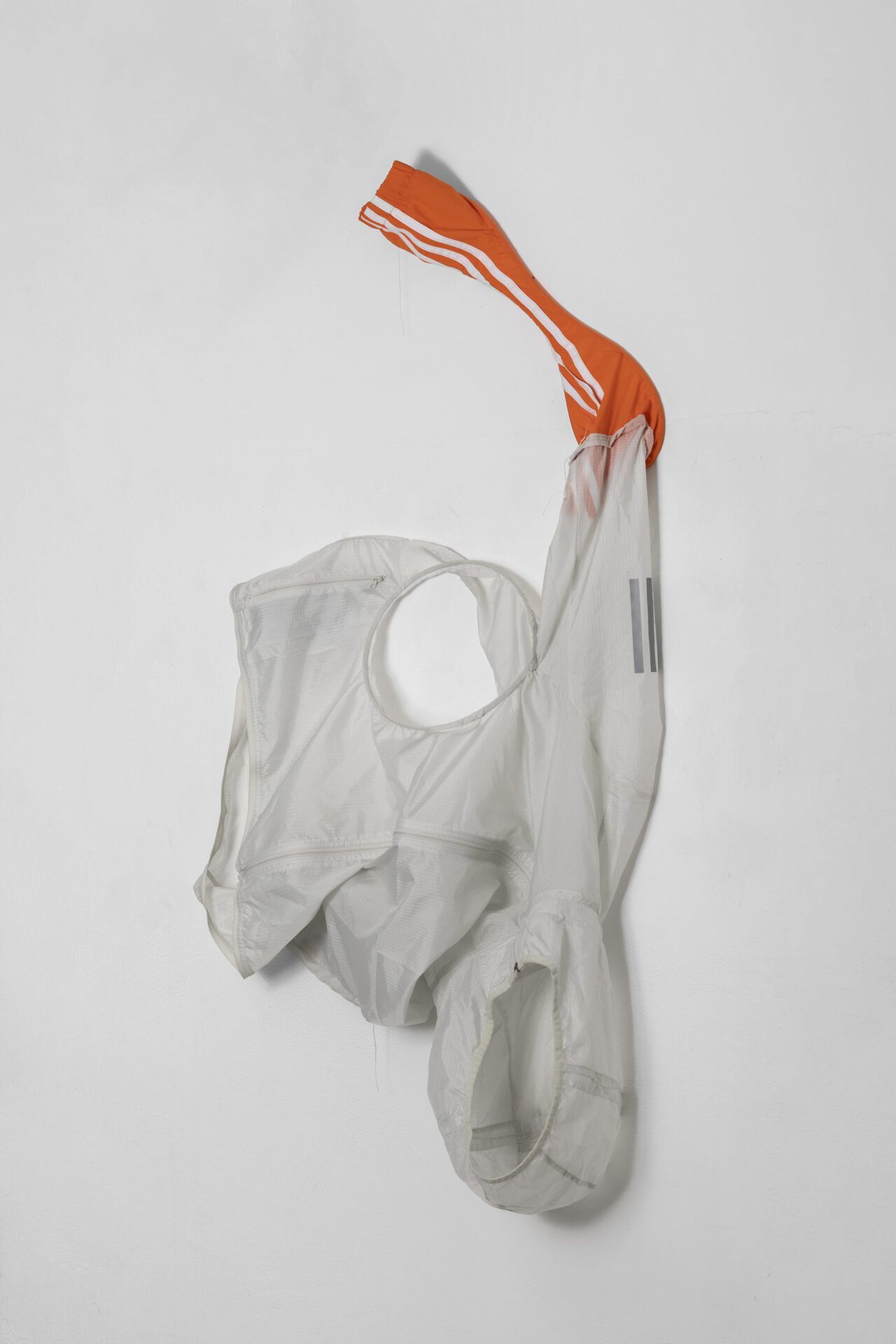 The Couple (II), 2019, jacket, thread, plastic