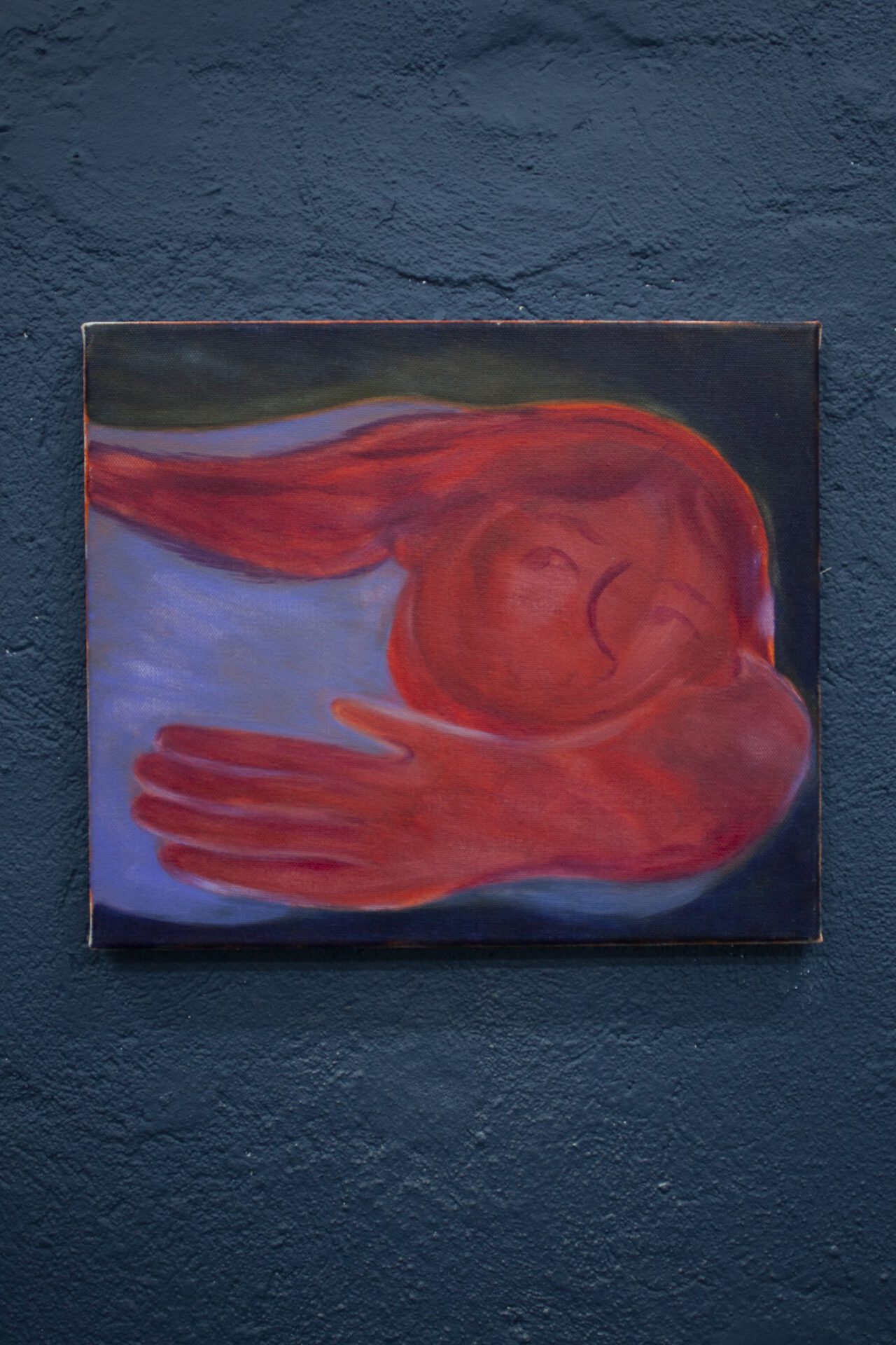 Coline Marotta: On becoming a wave, acrylic on canvas, 36x42 cm, 2020