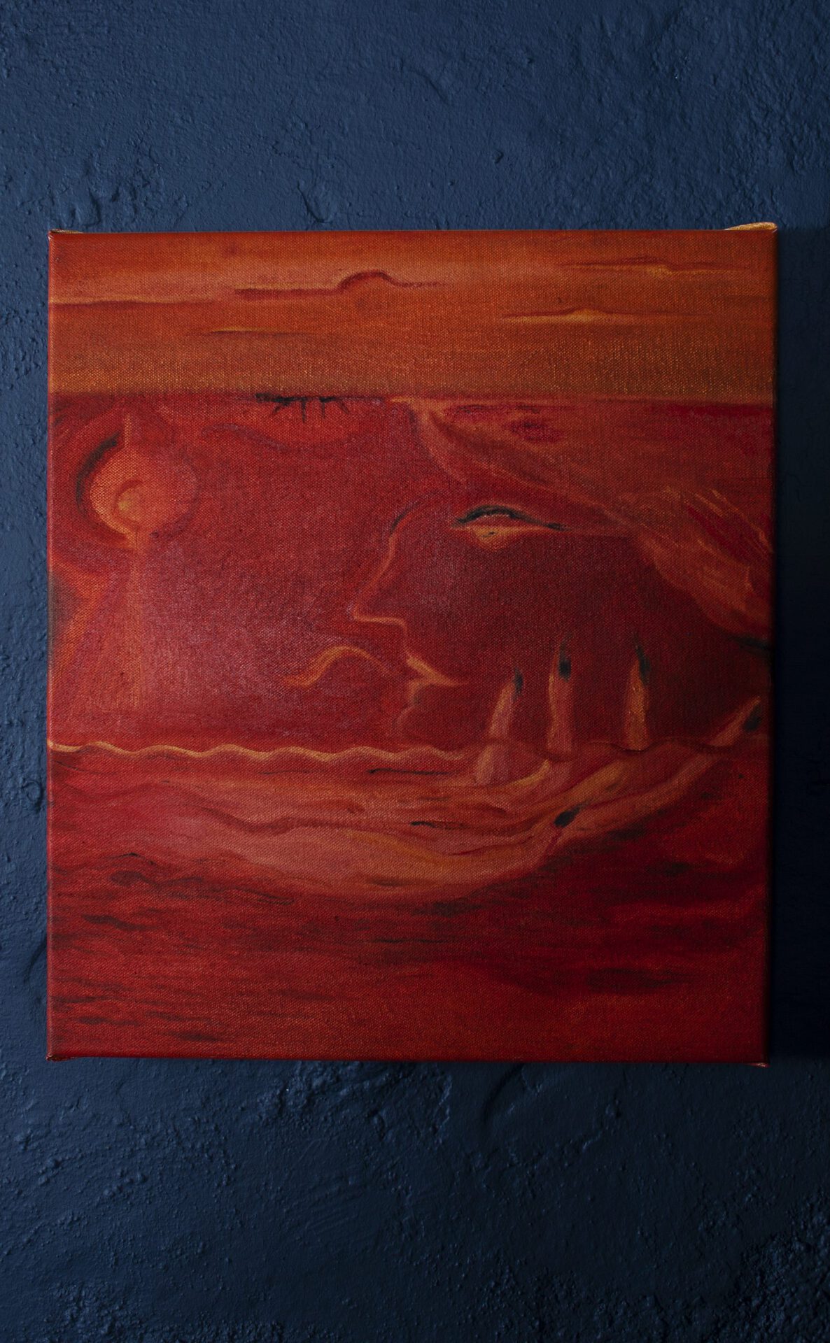 Kinga Bartis: Shelters from Light, oil on canvas, 35x40 cm, 2020