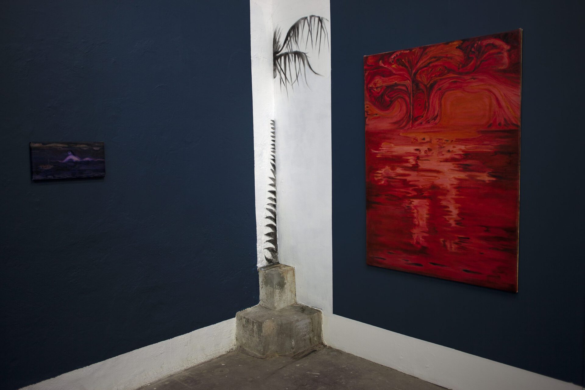 Kinga Bartis: The only way out is through, oil on canvas, 140x100 cm, 2019-2020