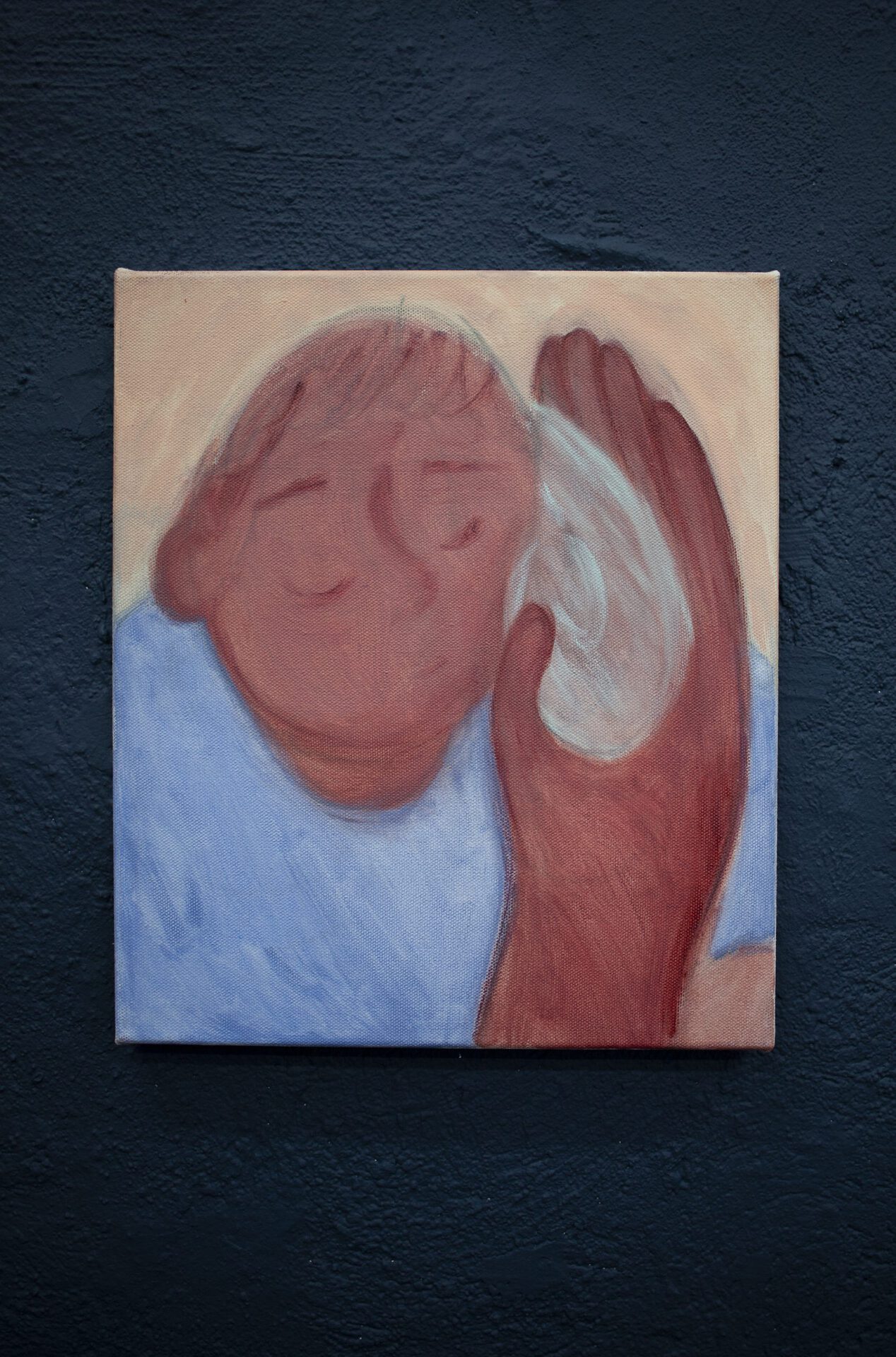 Coline Marotta: Vertical dreaming (ongoing childhood), acrylic on canvas, 42x36 cm, 2020