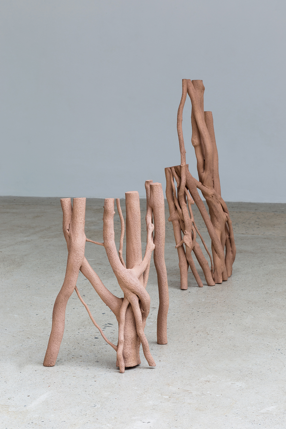 Binary Relation & Vains of Linear Dependence, 2020 wood, bronze 36 x 40 x 18 cm and 160 x 45 cm