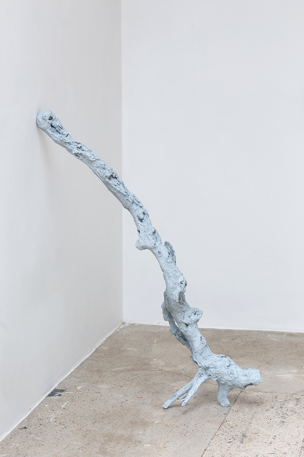 Stolen Moments from the Deep Forest, 2020, wood, aluminium 175 x 40 x 30 cm