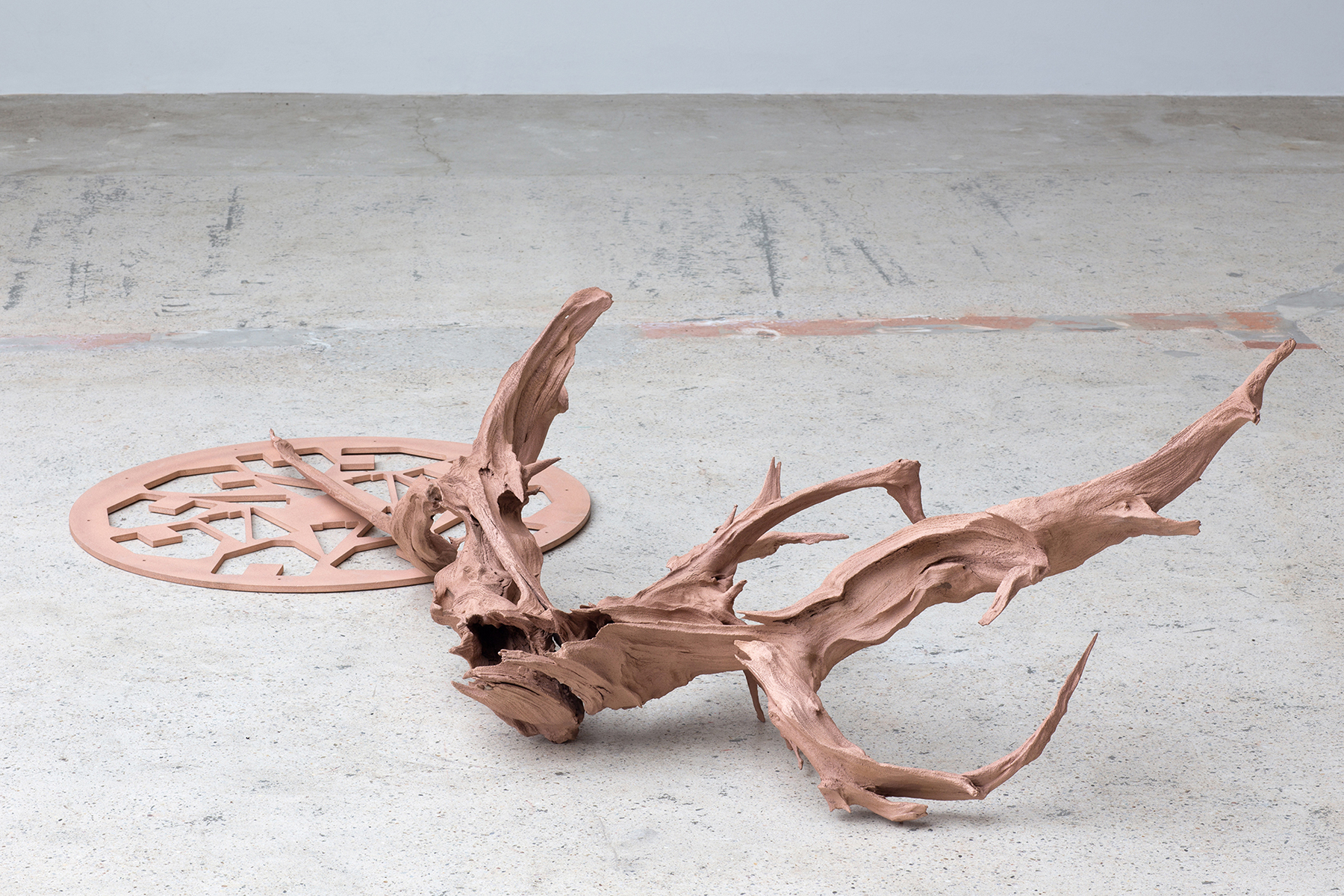 Dear World, 2020, wood, steel, bronze 190 x 85 x 50 cm