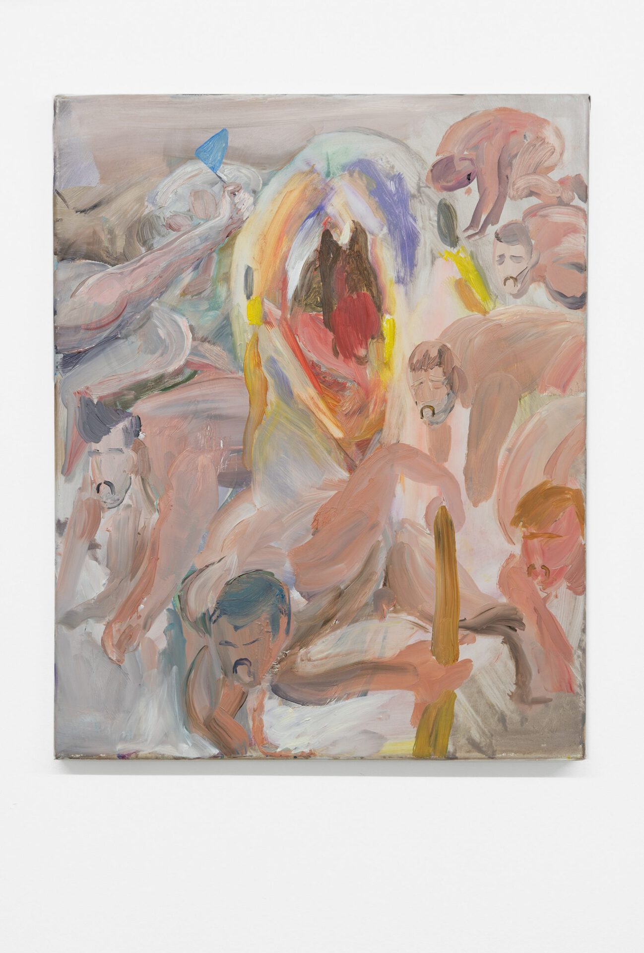 Nazim Ünal Yilmaz: Burping bird, 2020. Oil on canvas, 49 x 40 cm