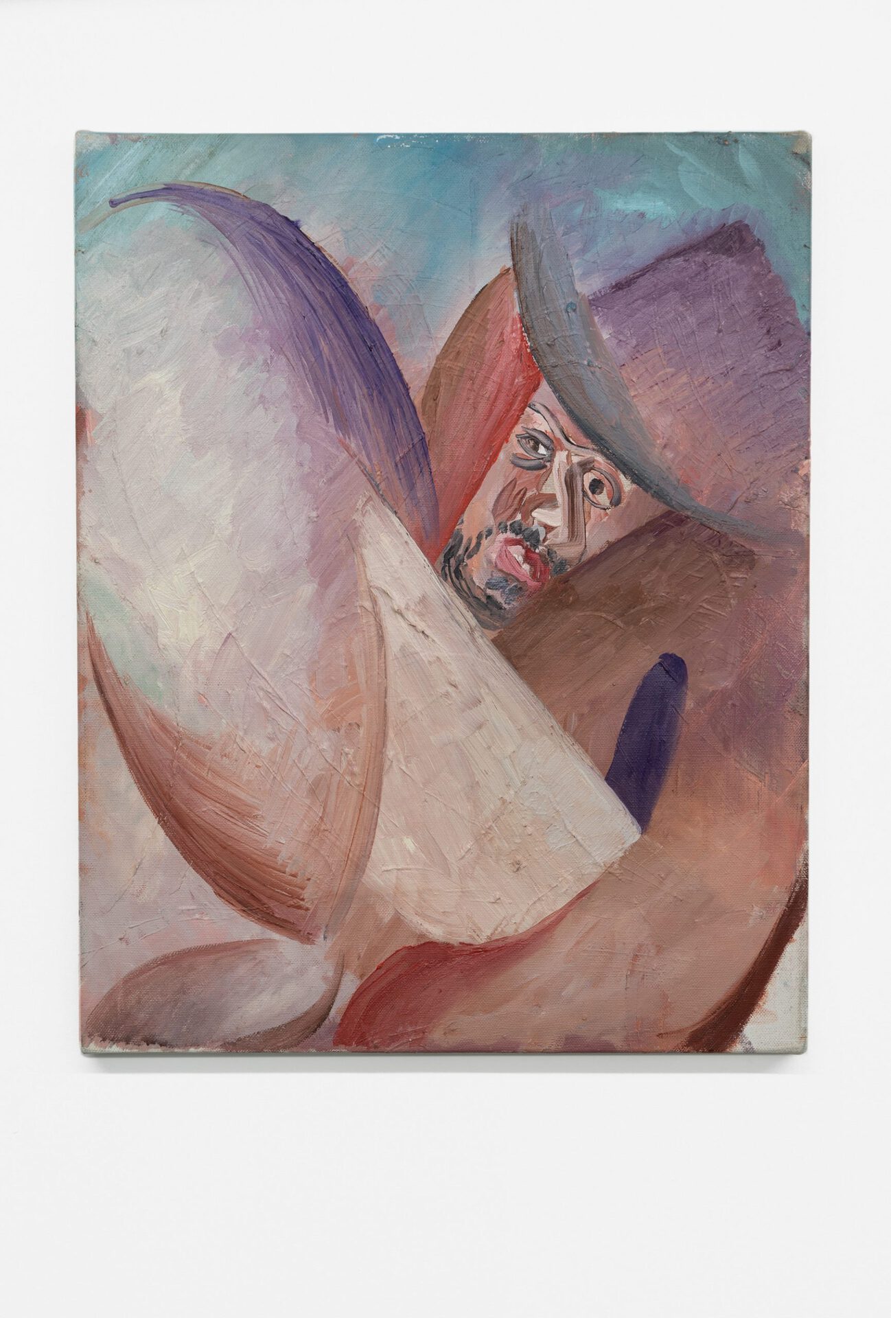 Nazim Ünal Yilmaz: Auto-censure, 2018. Oil on canvas, 49 x 40 cm