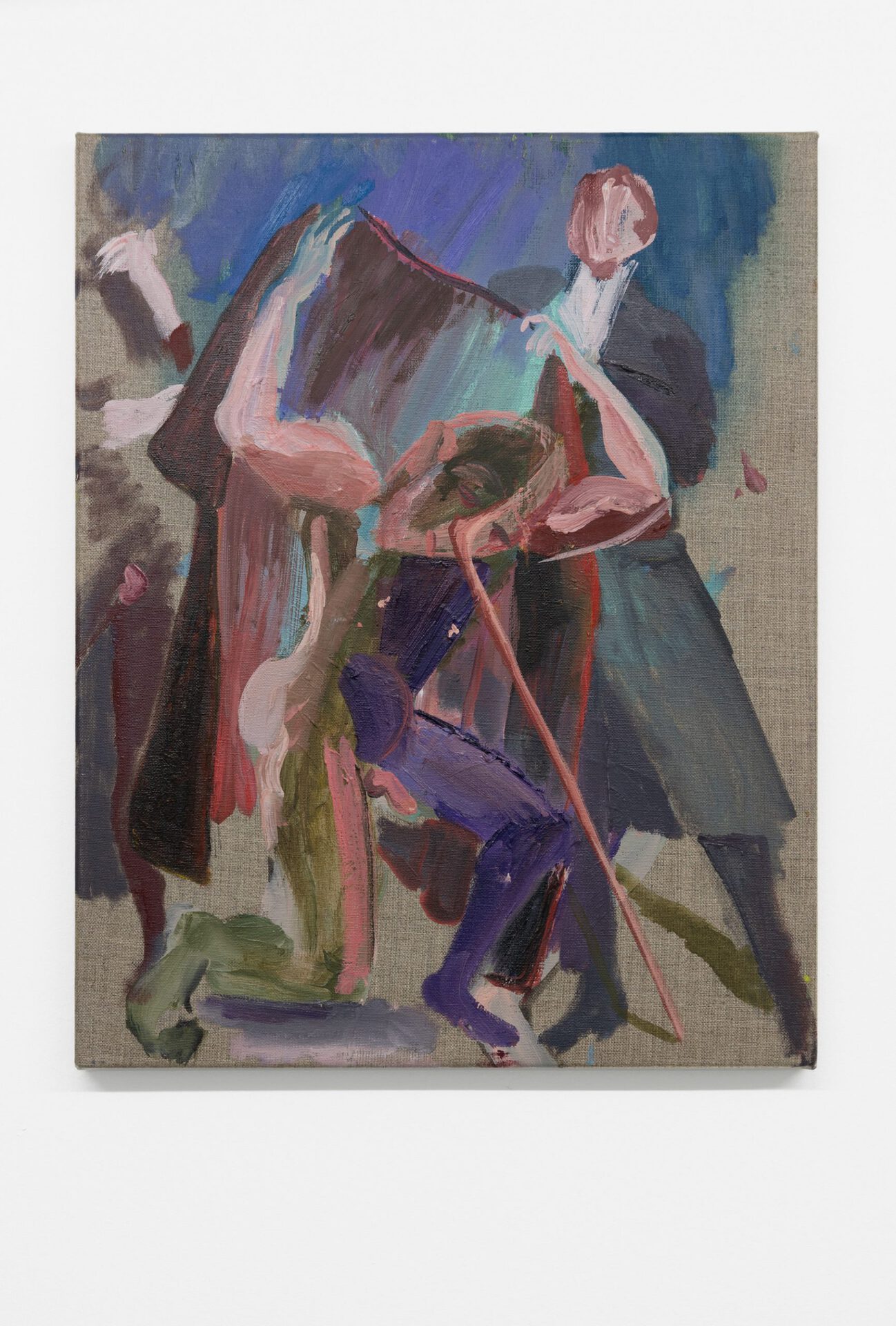 Nazim Ünal Yilmaz: Nose as a Walking Stick, 2019. Oil on canvas, 49 x 40 cm