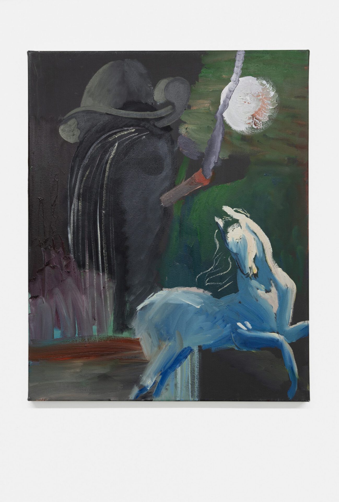 Nazim Ünal Yilmaz: Nite Smoking, 2018. Oil on canvas, 49 x 40 cm