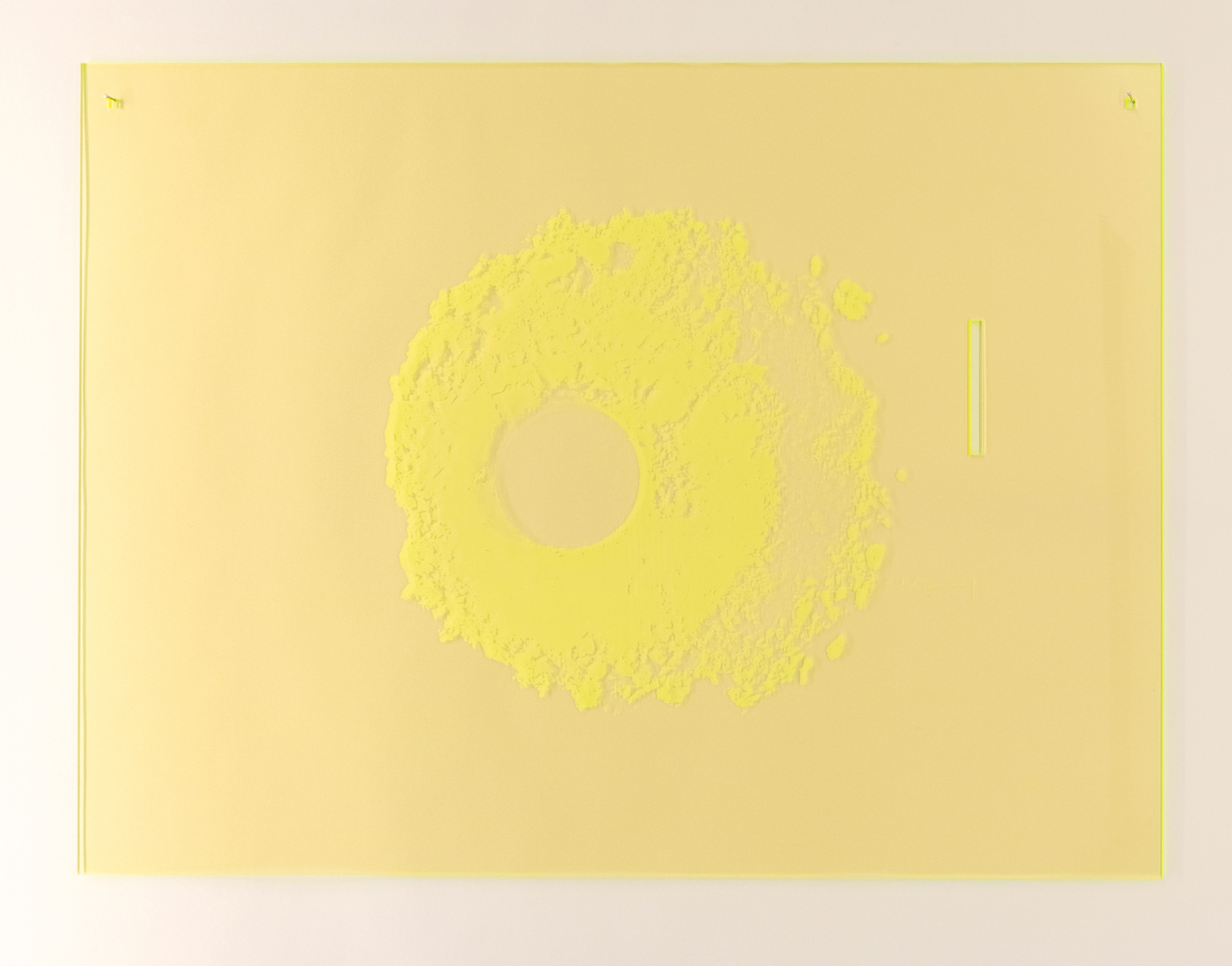 Susi Gelb - user-defined landscape No.26, 2020, laser engraving, fluorescent plexiglass, 59,5x44,5 cm