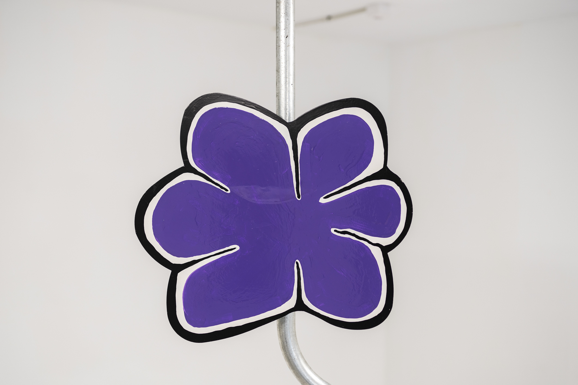 Niner Whooey Woowy Bingo, Enamel and spray on galvanized steel, 54'5x60'5 cm