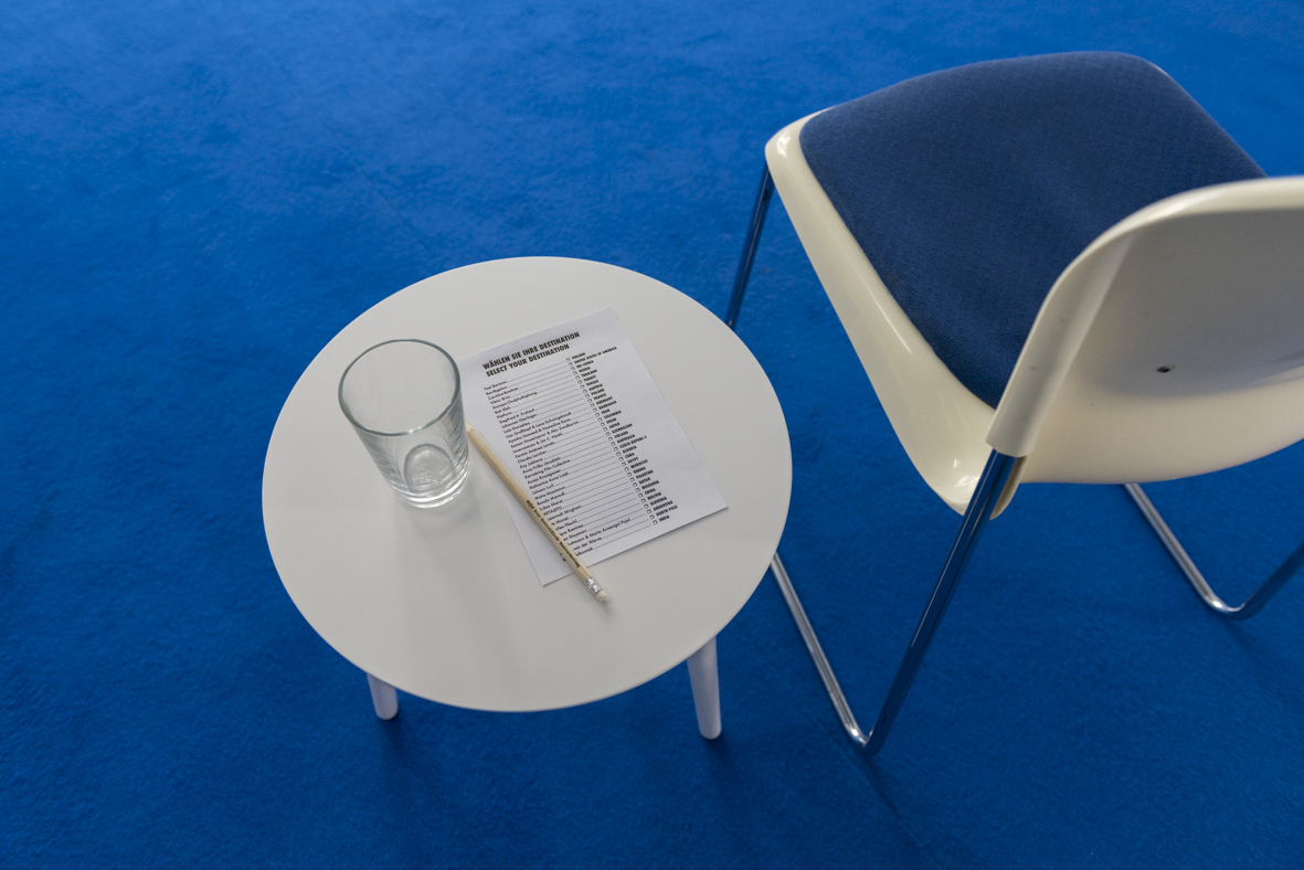 Installation view "Travel Apparatus"