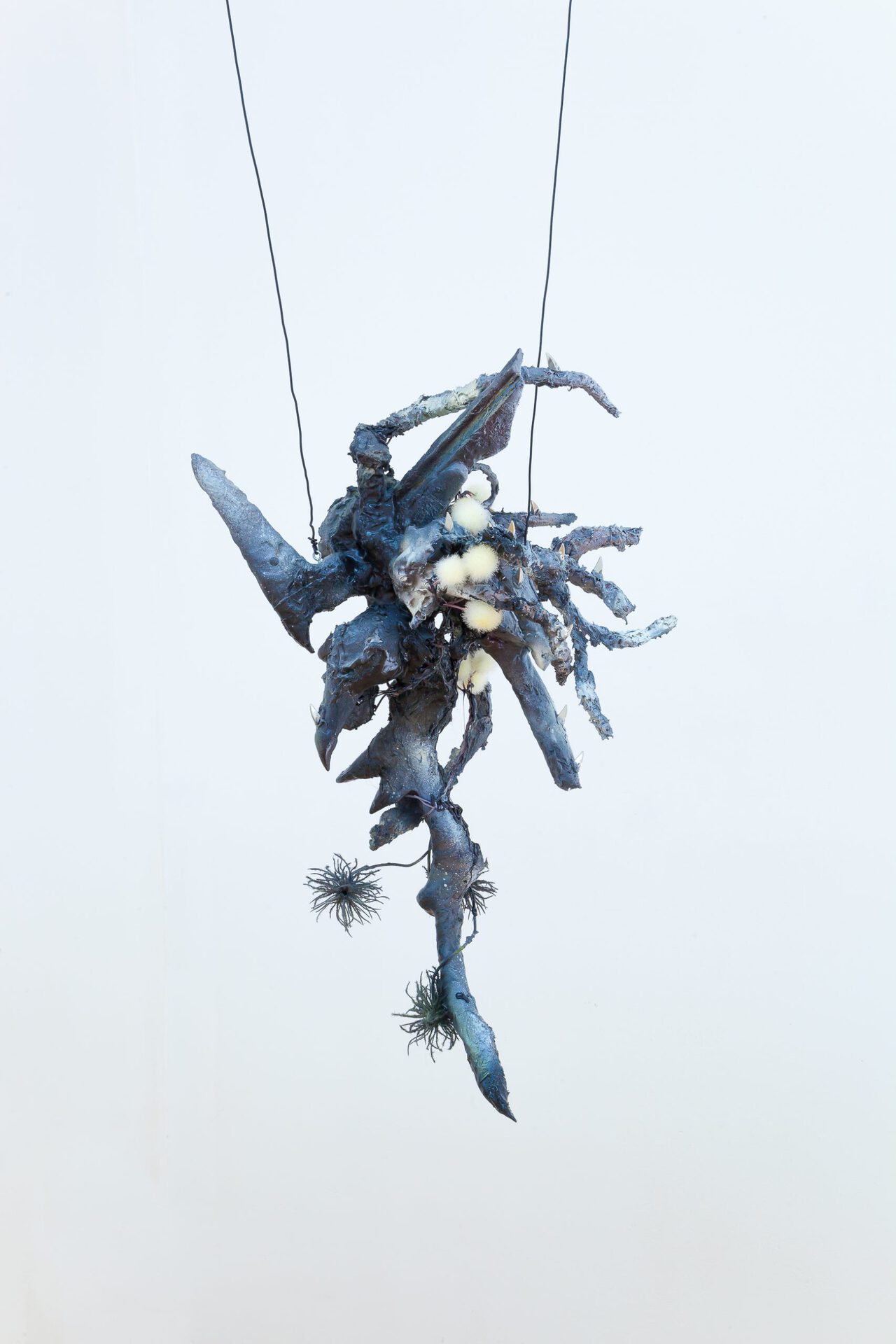 Yein Lee, Gatecrasher is Actually Quite Lovely, Epoxy putty, styrofoam, spikes, fake flower, spray paint, electrical cable
