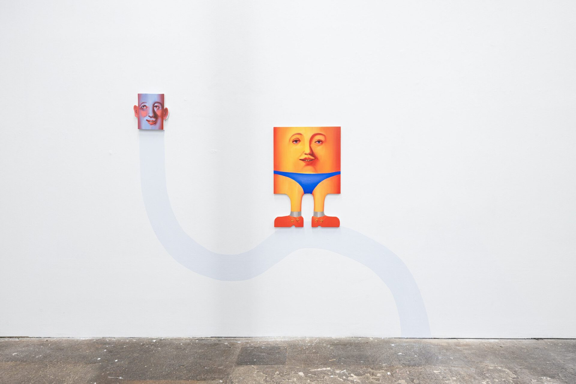 Wall intervention / Left: Friendly Spy / Right: Quarantine Effect