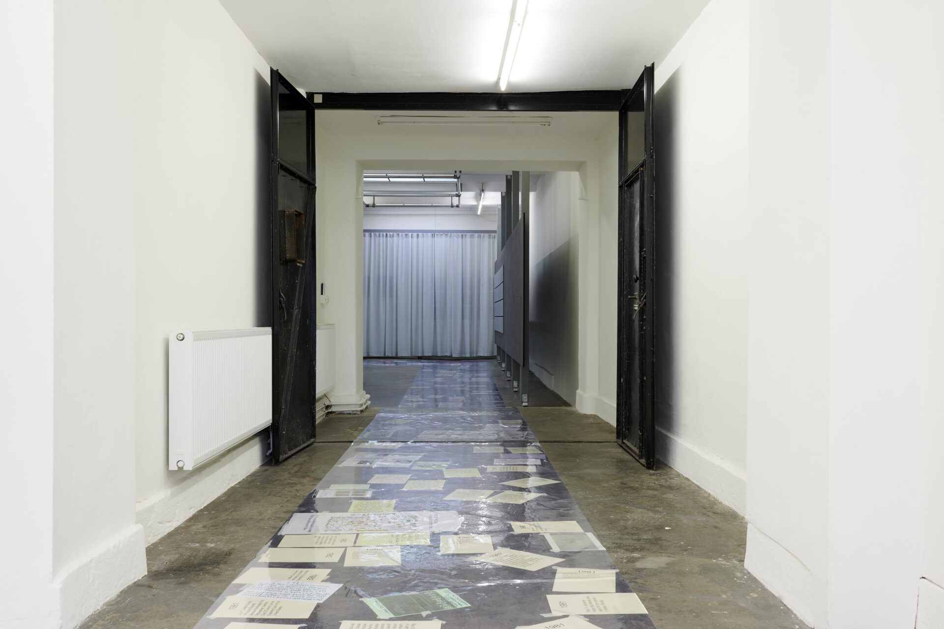 Another Roadmap School Africa Cluster (ARAC), Gwangju Remix for Un/Chrono/Logical Timeline, paper, transparent vinyl, 2020, Akademie der Künste der Welt (Academy of the Arts of the World, ADKDW)