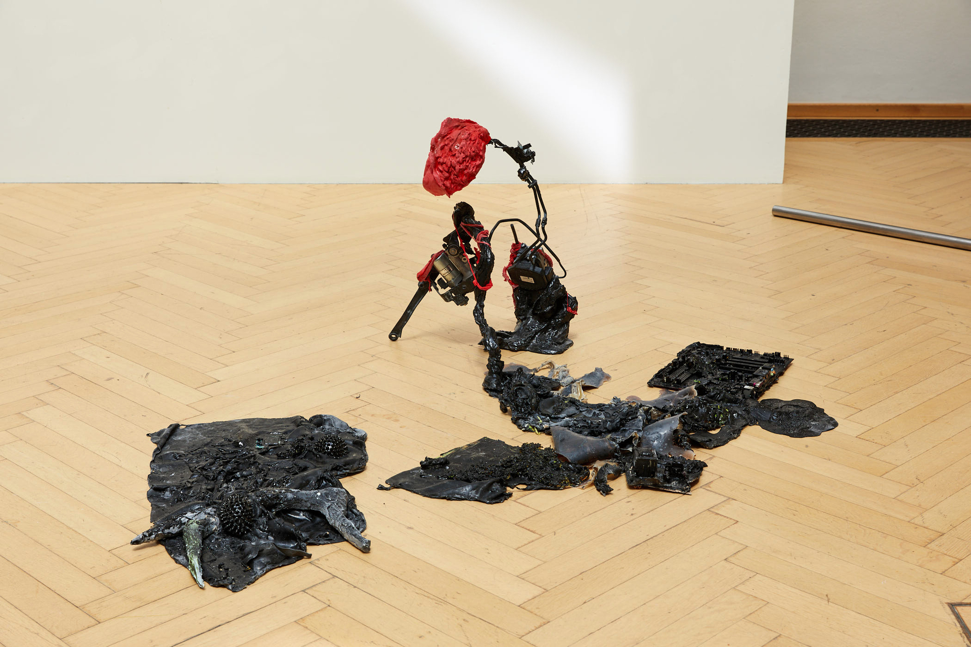Yein Lee, You must have misunderstood me 2020, resin, latex, found objects, 60 x 47 x 50 cm