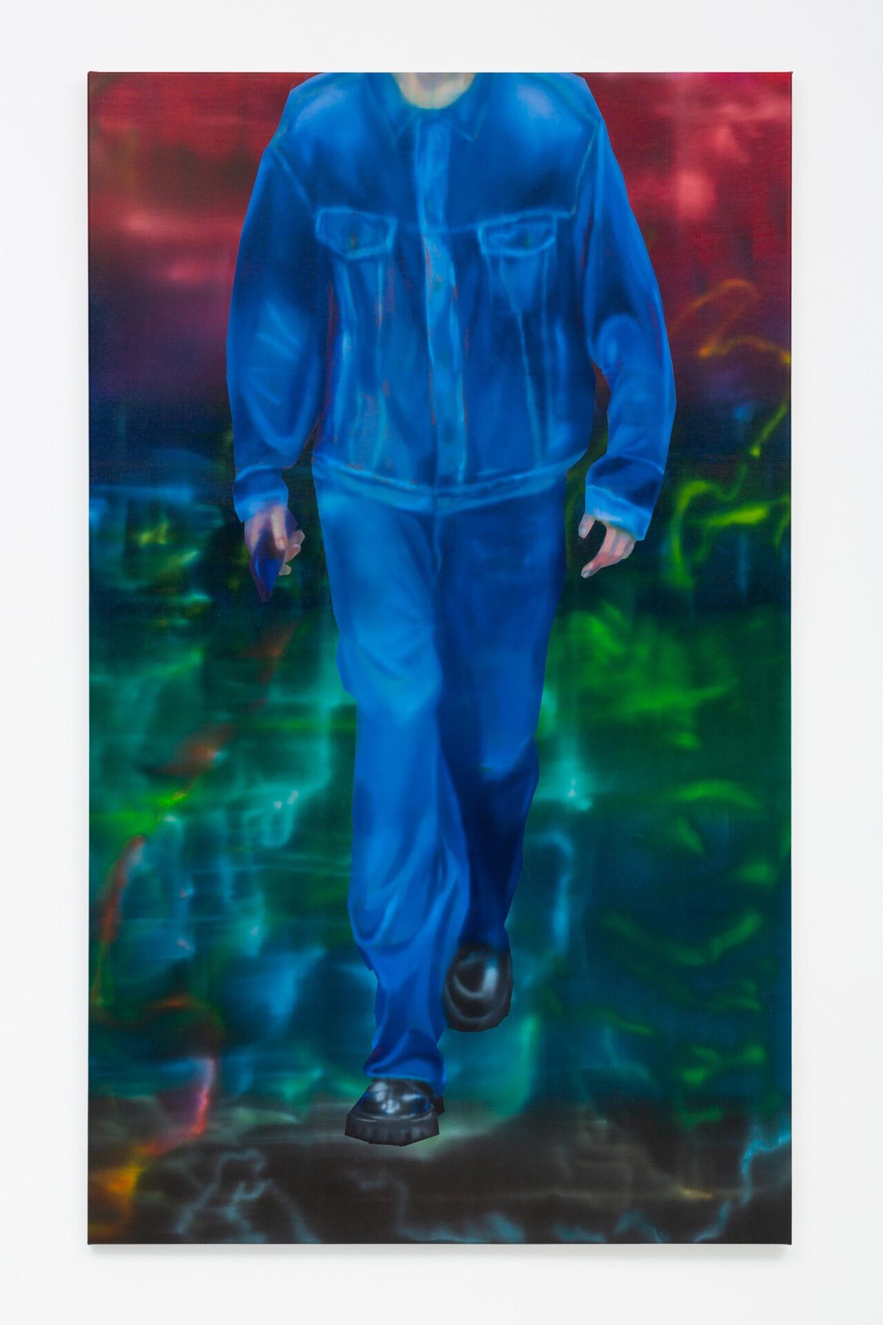 Rute Merk, BALENCIAGA, SS20, Look 36, 2019. Oil on canvas, 72 3/4 × 43 3/4 inches / 185 × 111 cm