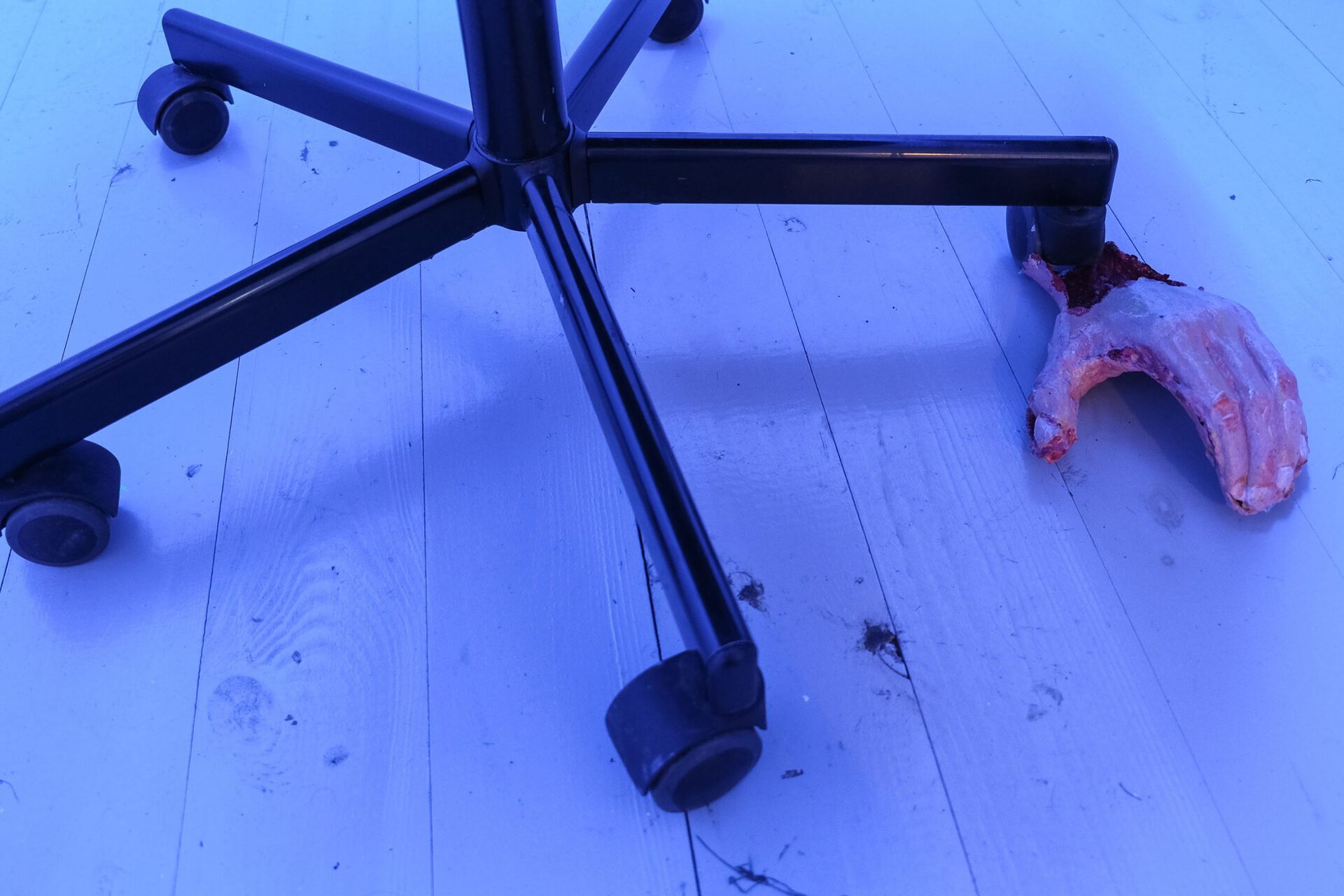 Rafał Żarski,Spider feast 2020, indoor view, installation detail, mix media,