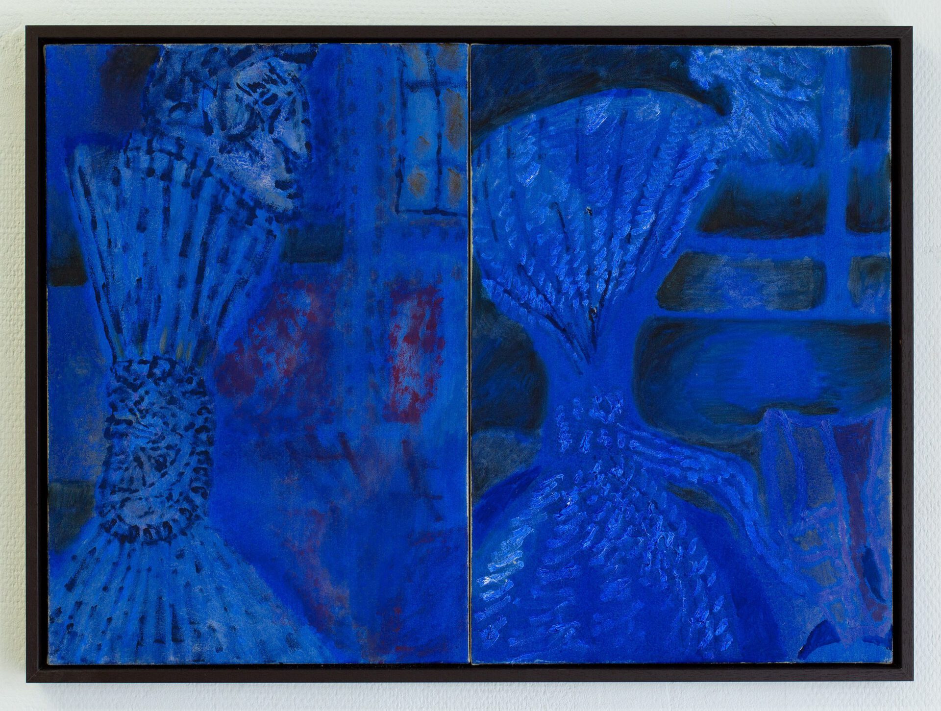 “Knotted Figures” 2020 40 x 55 cm Oil on canvas, artist frame