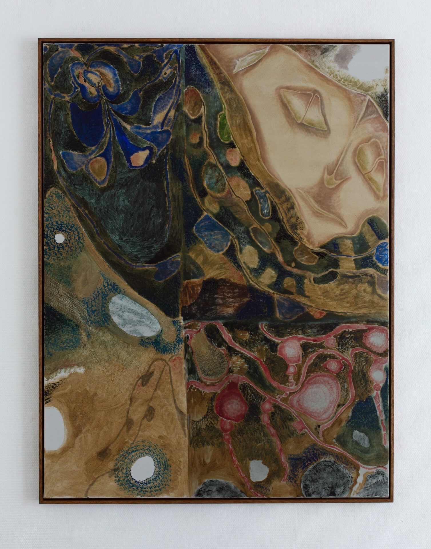 “The Tired Mask of Spring” 2020 141 x 107 cm Oil on canvas, artist frame