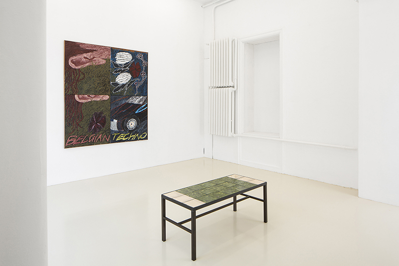 Stevie Dix, Belgian Techno installation view.