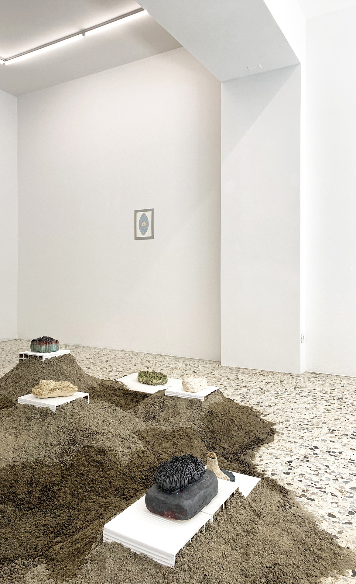 Habima Fuchs, Sculptures and drawing, installation view