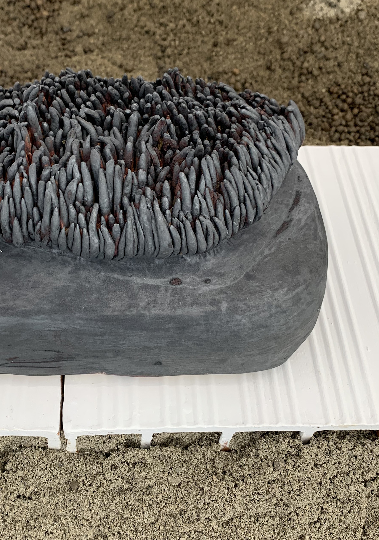 Habima Fuchs, Sprouting I (detail), ceramic, 2016