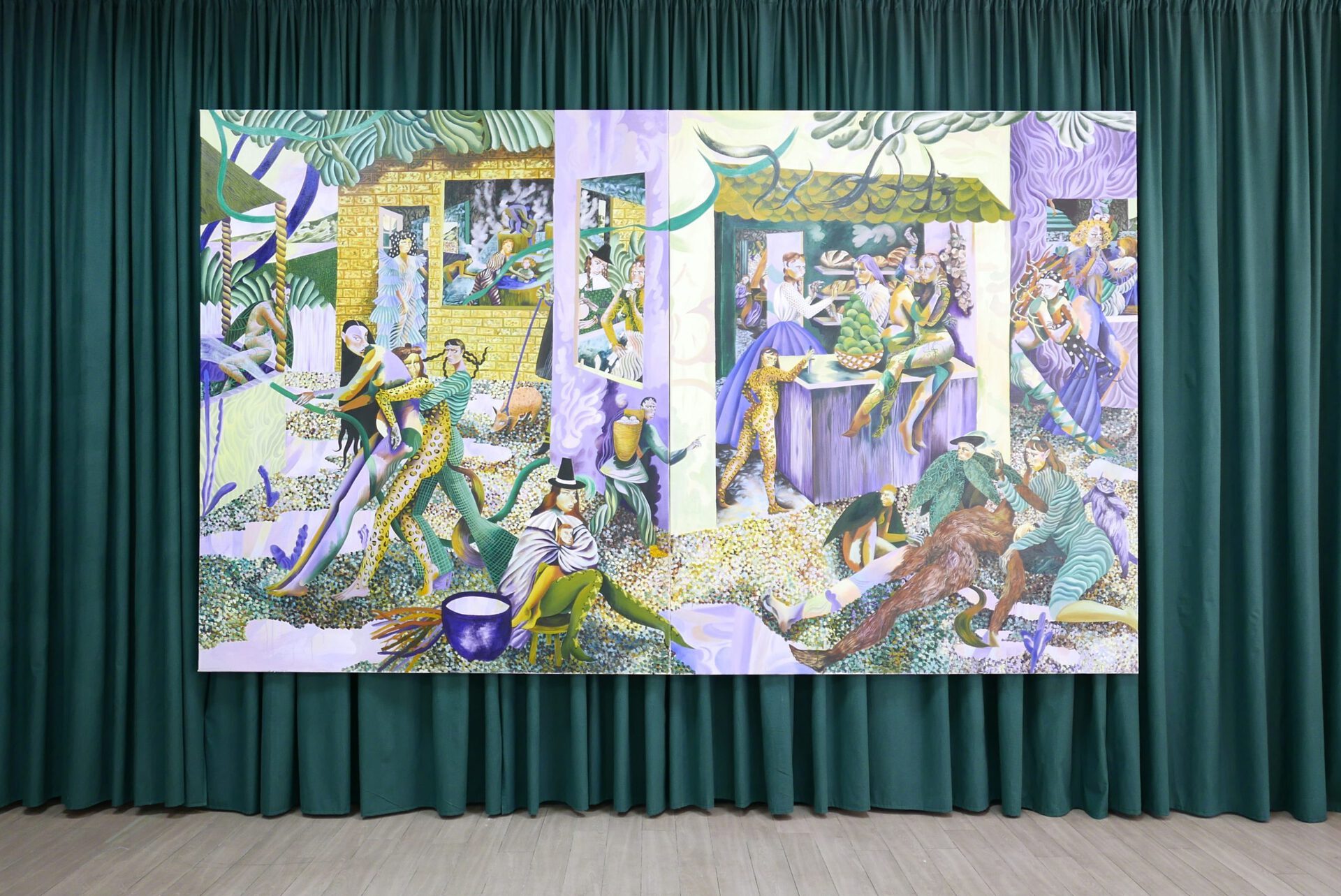 Jessie Makinson, “Sneaky Queen”, 2020, oil on canvas, courtesy the artist and Fabian Lang, Zurich
