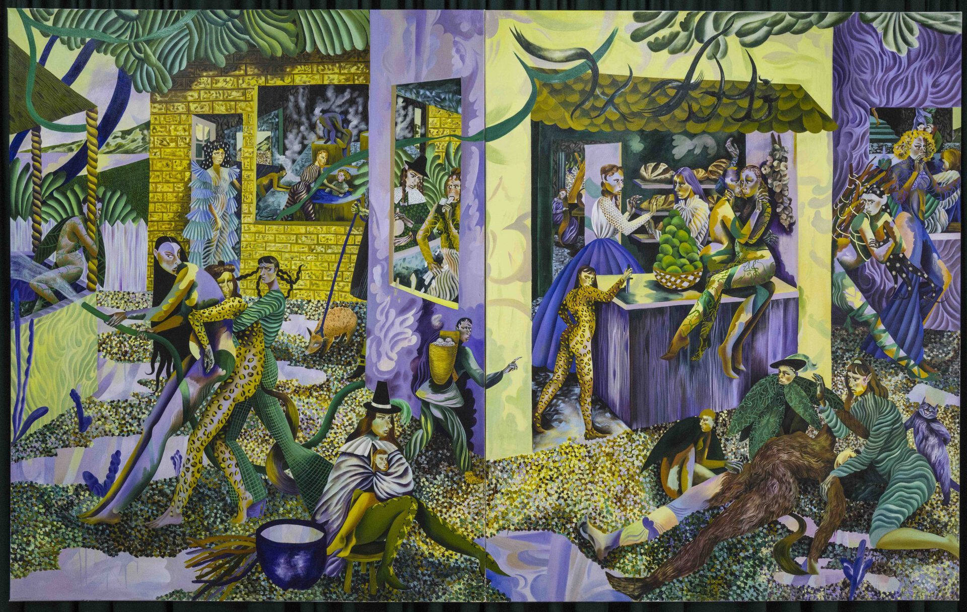 Jessie Makinson, “Sneaky Queen”, 2020, oil on canvas, courtesy the artist and Fabian Lang, Zurich