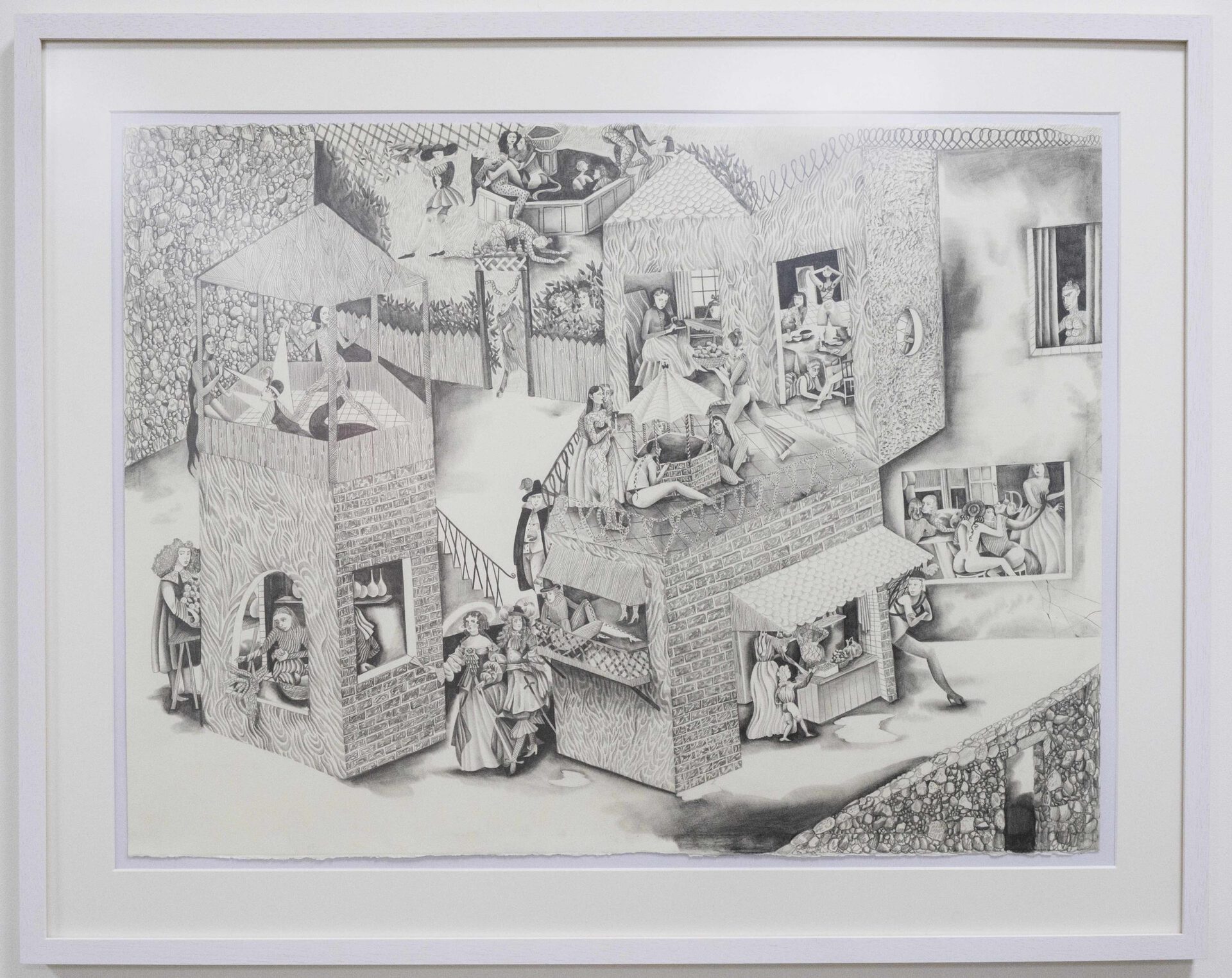 Jessie Makinson, “Sneaky Queen”, 2020, pencil on paper, courtesy the artist and Fabian Lang, Zurich
